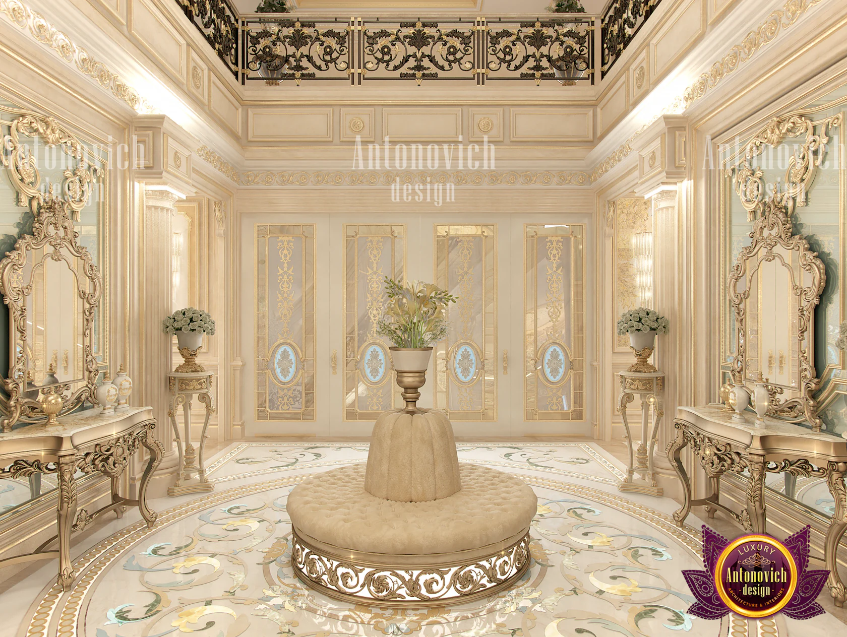 Hall Art-Deco Inspired Interior by LUXURY ANTONOVICH DESIGN - Architizer