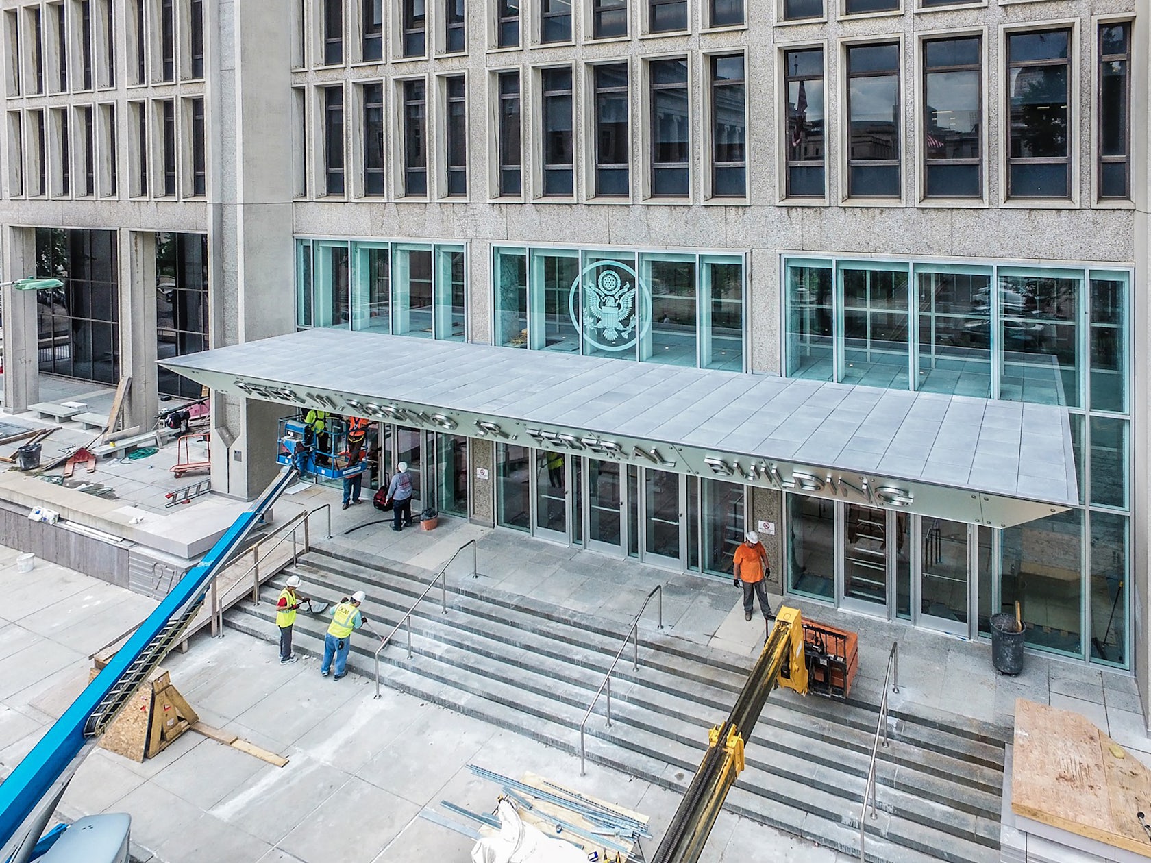Peter W. Rodino Jr. Federal building new vestibule by DCMAE Architizer