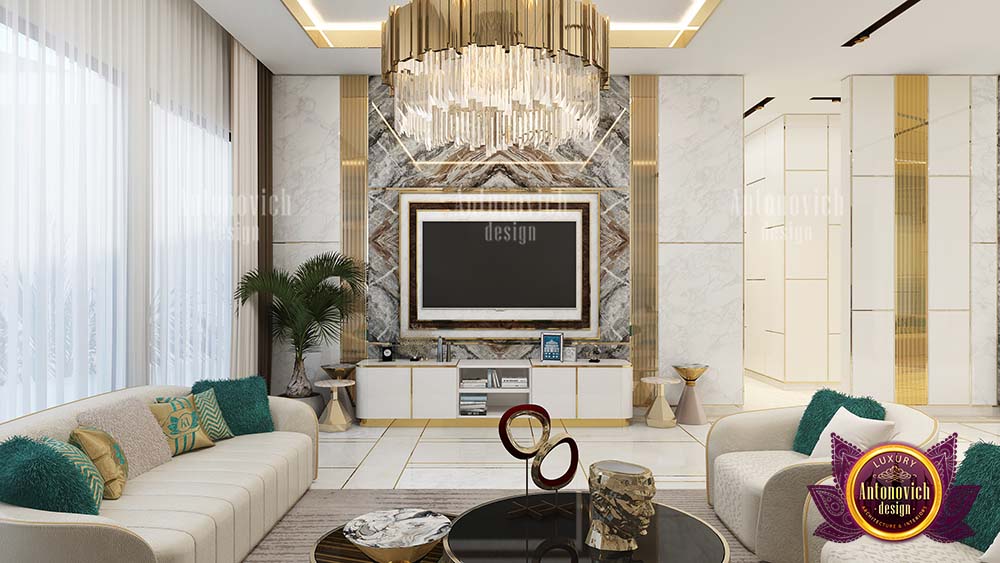 Excellent Green and Gold Interior Design by LUXURY ANTONOVICH DESIGN ...