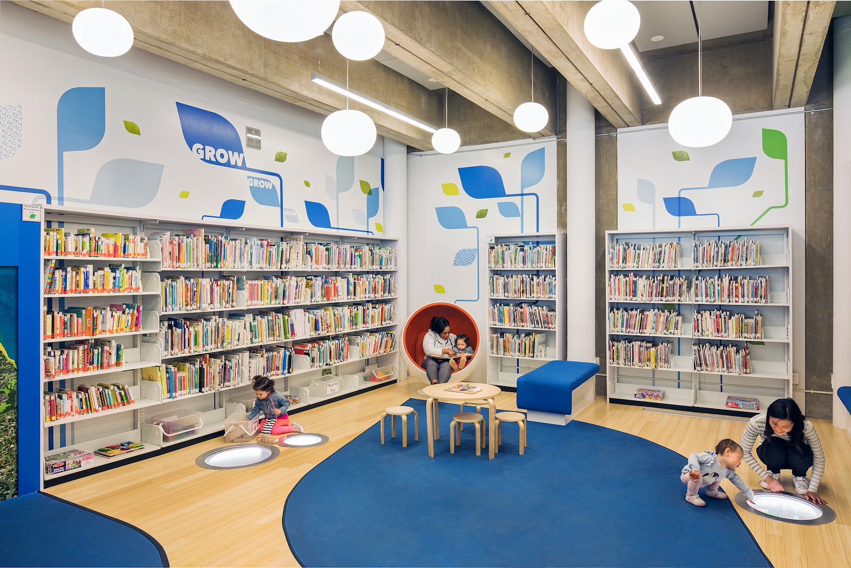 Jackie and Harold Spielman Children's Library at Port Washington Public
