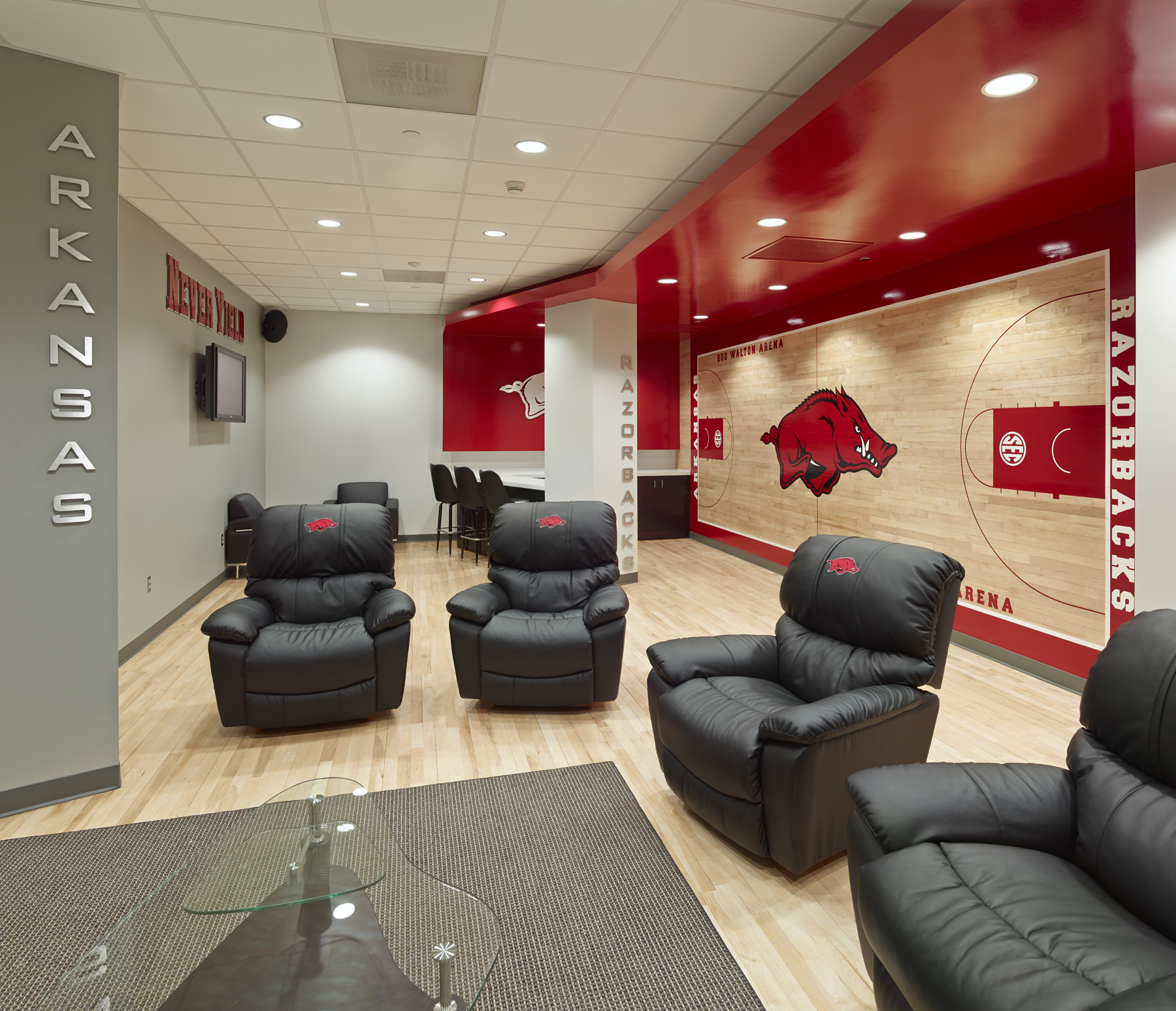 Idea 2681886 Razorback Basketball Locker Rooms by modus studio in Fayetteville, United States