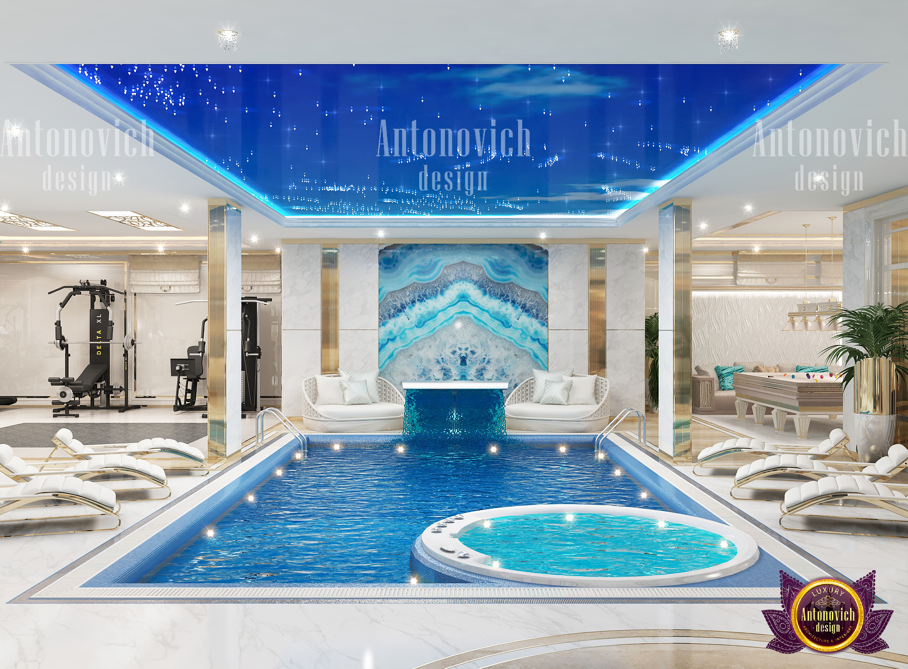 Swimming Pool Designer Katrina Antonovich by LUXURY ANTONOVICH DESIGN ...