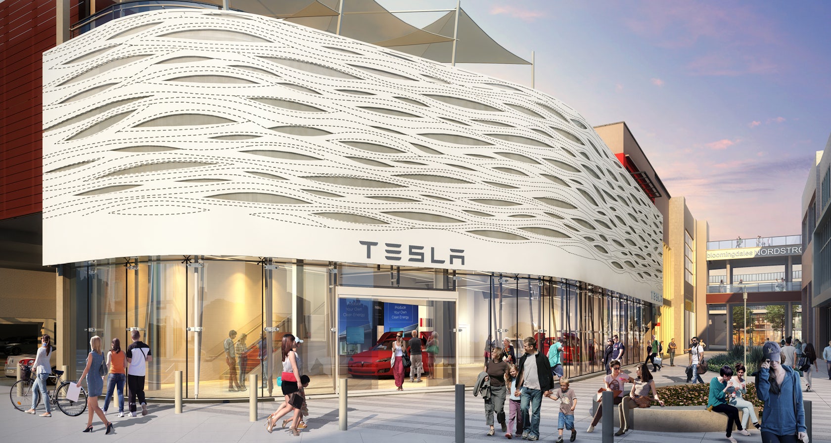 Tesla Showroom by Michael W. Folonis Architects - Architizer