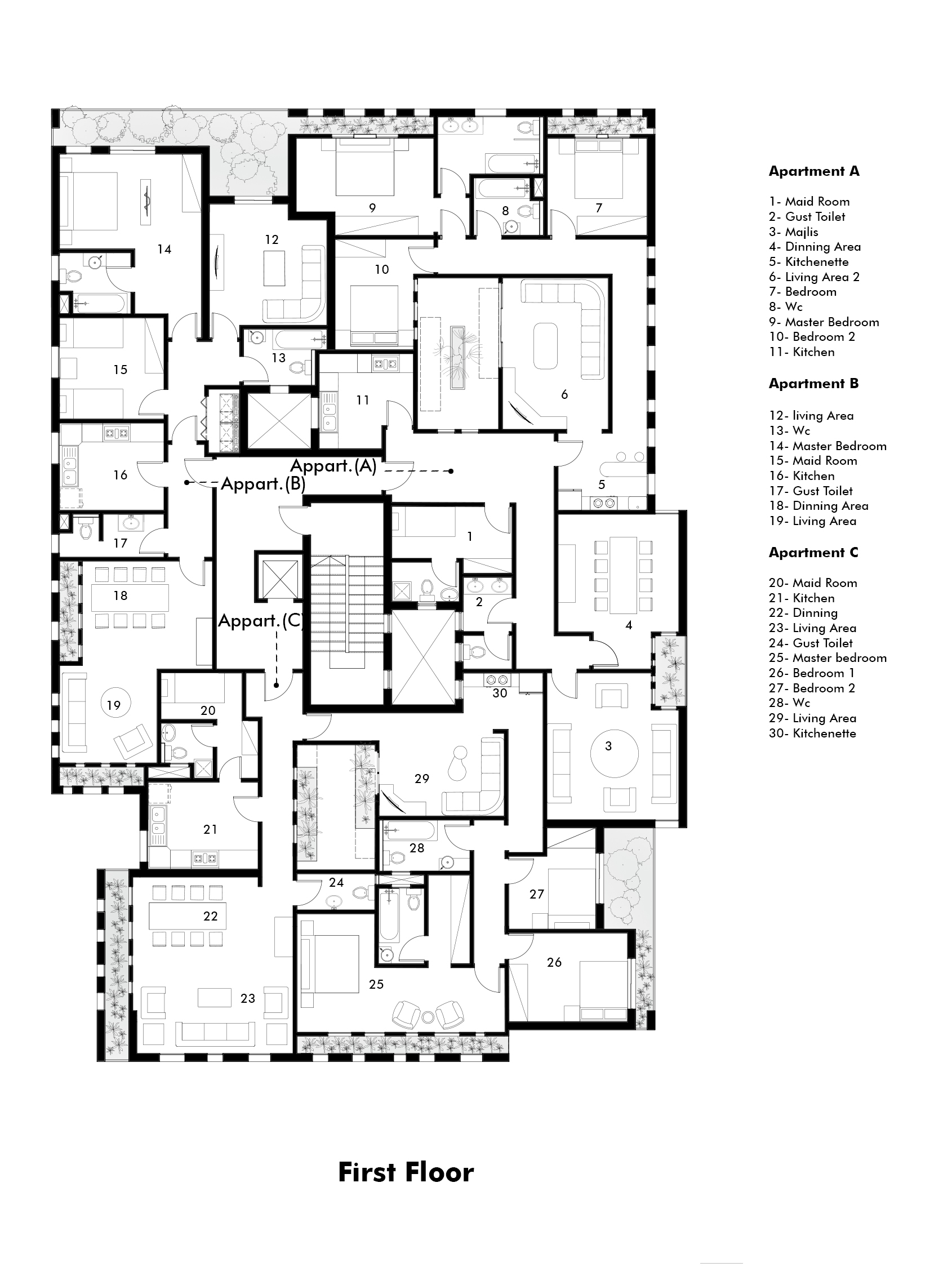 MECCA RESIDENCE by Saif Mourad Creations SMC Architizer