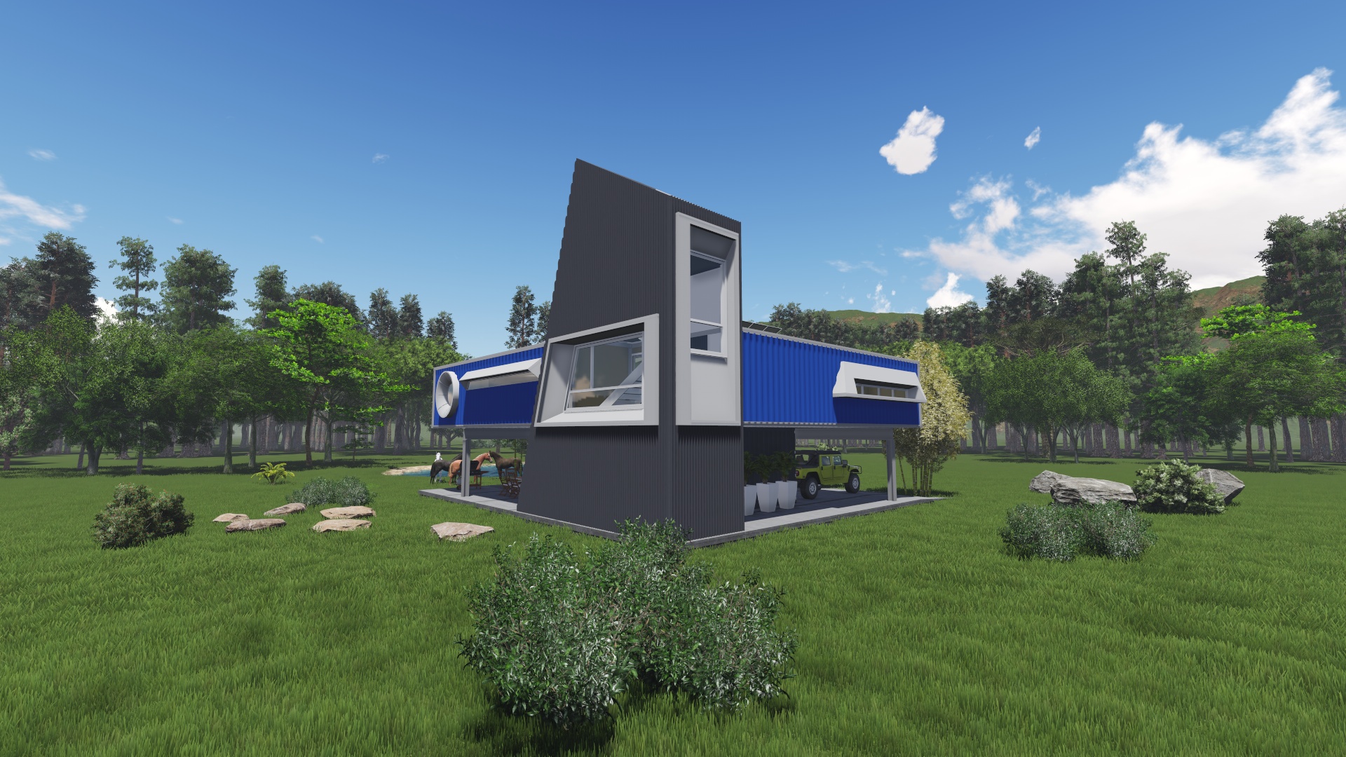 First shipping container country house by Fernando Grasso - Architizer