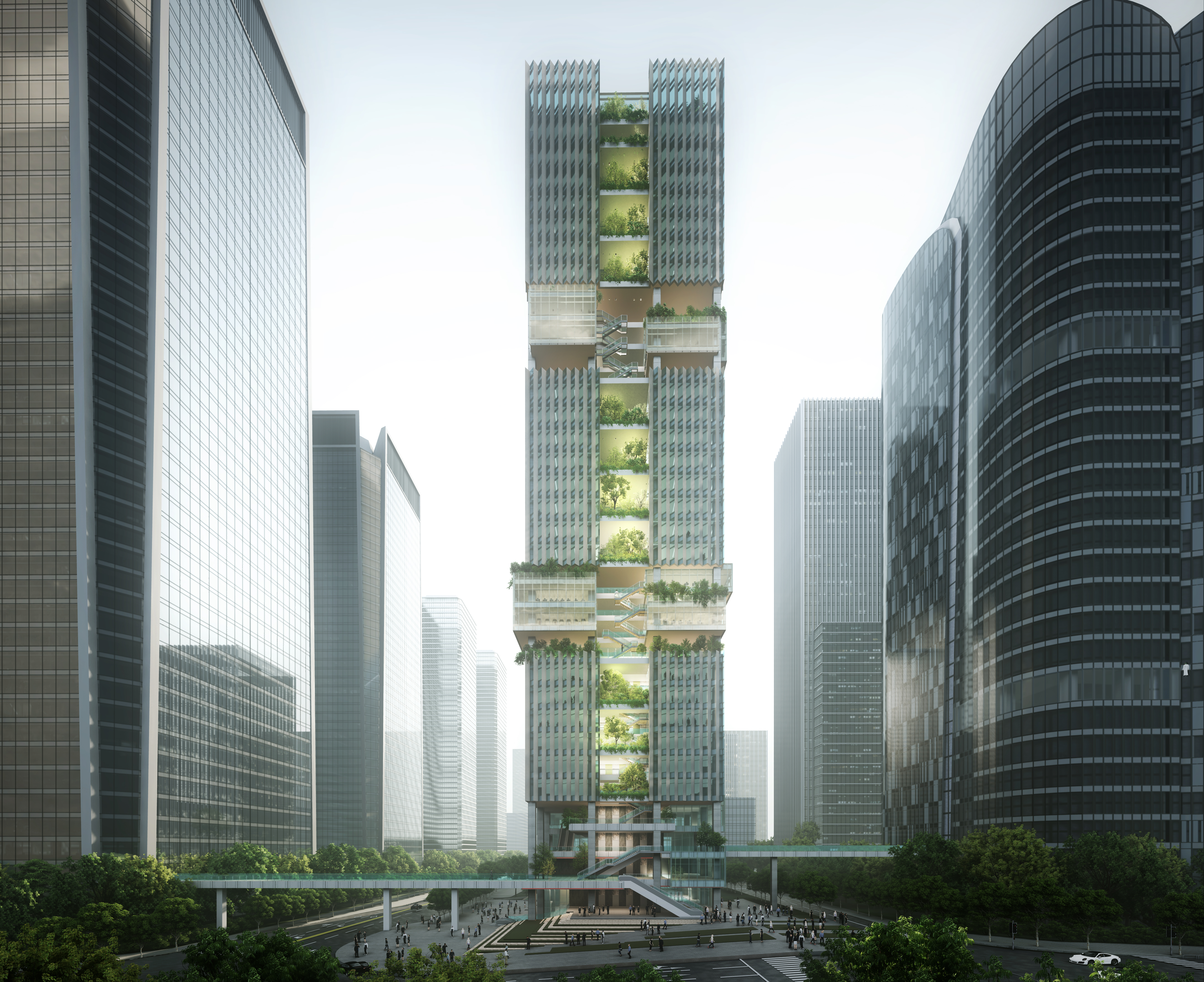 Transsion. Шэньчжэнь архитектура. Zhanjiang Yun Hai no.1 Project aedas.