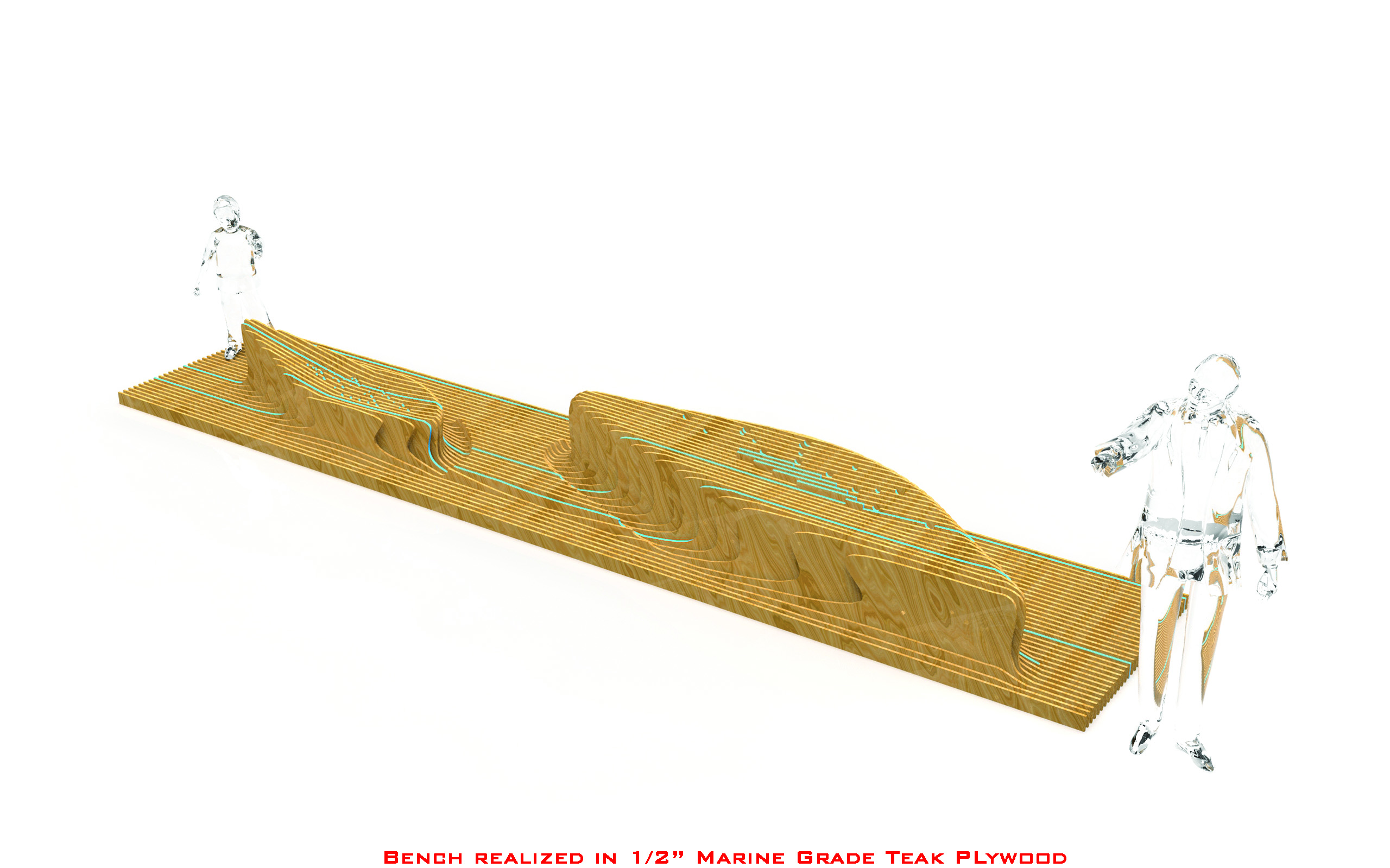 Earth Bench in Motion for the Bench Competition in Winnipeg by C O C