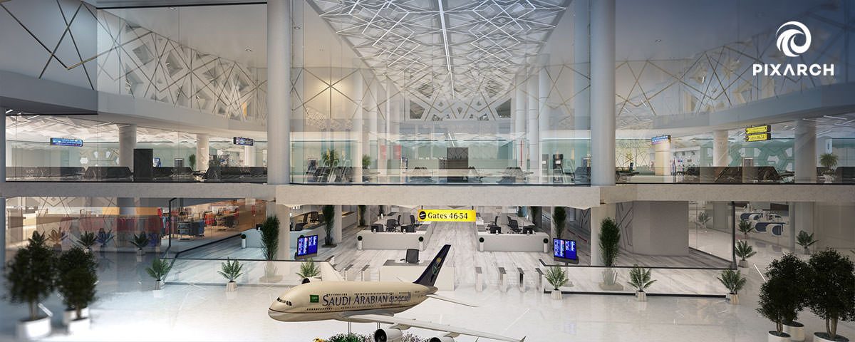 King Fahd International Airport by Pixarch 3D Architectural Visualization Company Architizer