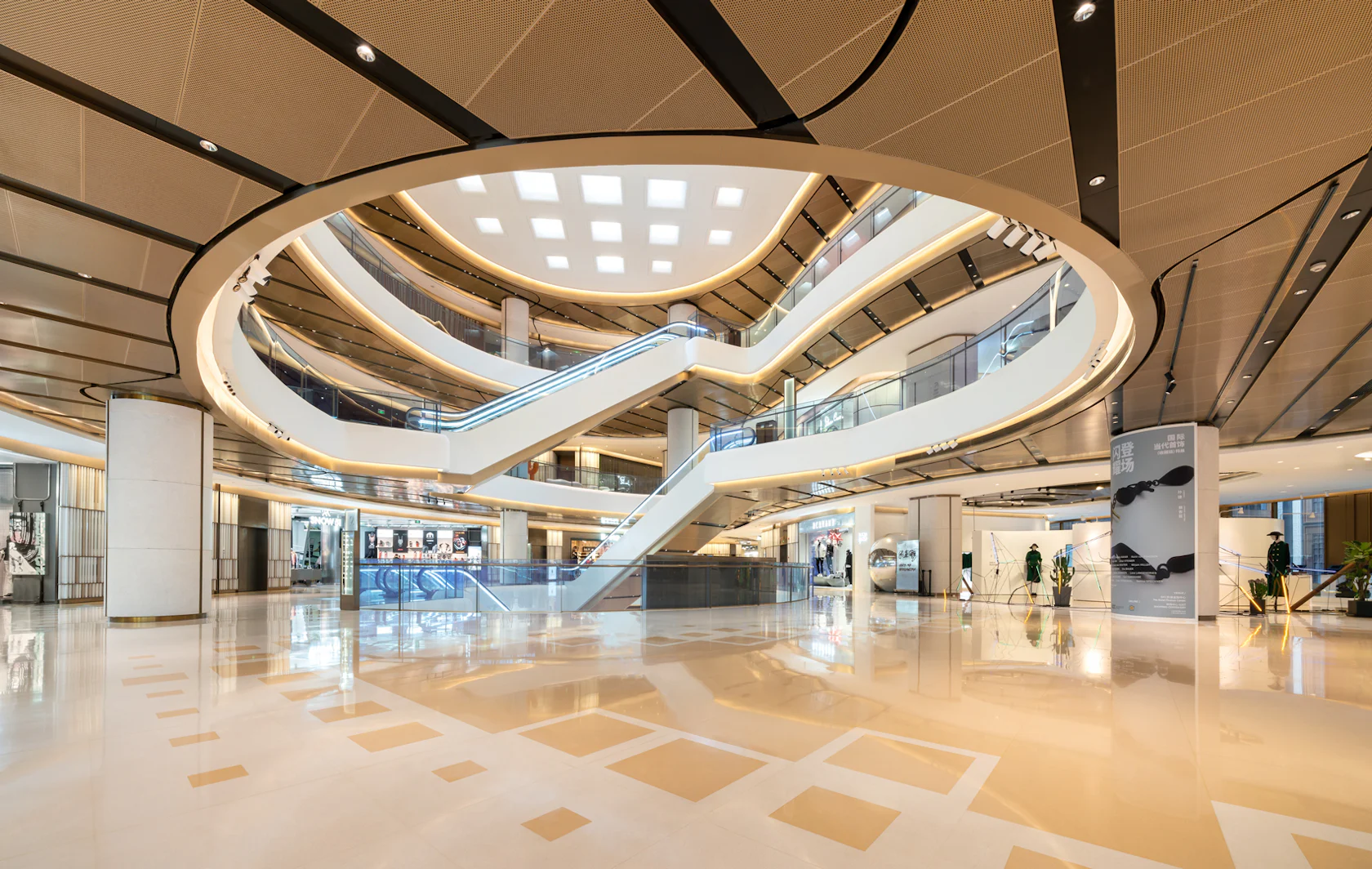 Bund Financial Center South Mall Interior Design by KOKAISTUDIOS ...