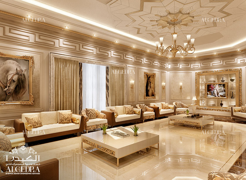 Luxury modern majlis design in Dubai by ALGEDRA design - Architizer