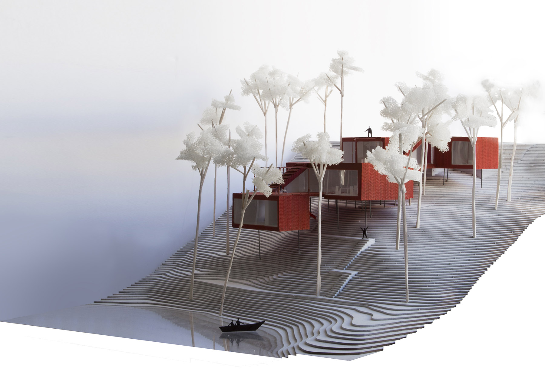 house in red by estudio__entresitio Architizer