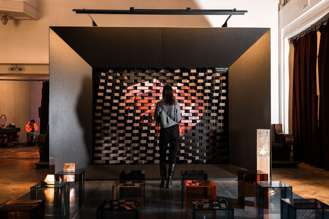 Dynamic wall, kinetic art installation by Architime - Architizer