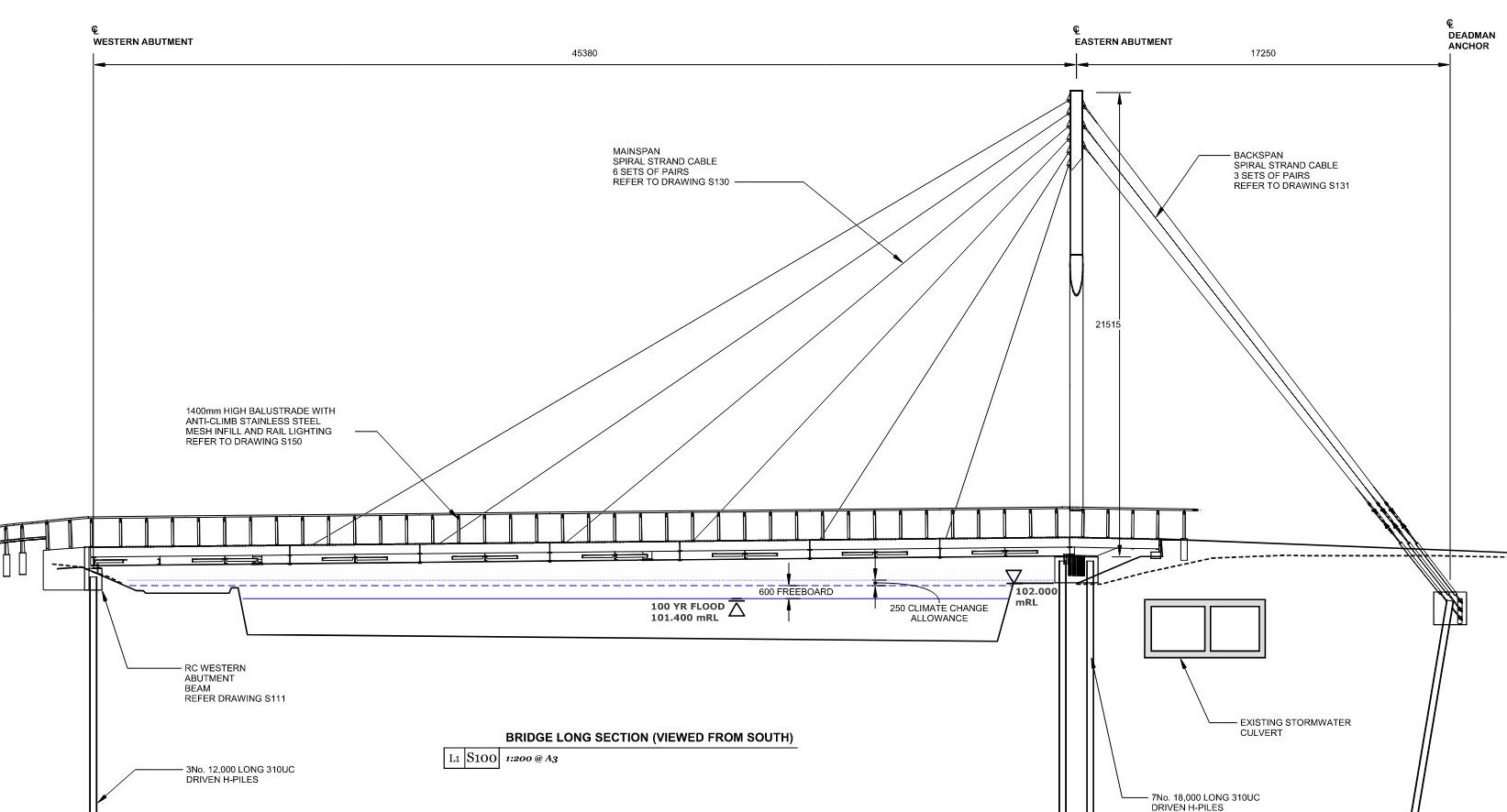 Water of Leith Cable Stayed Footbridge by DC Structures Studio Architizer