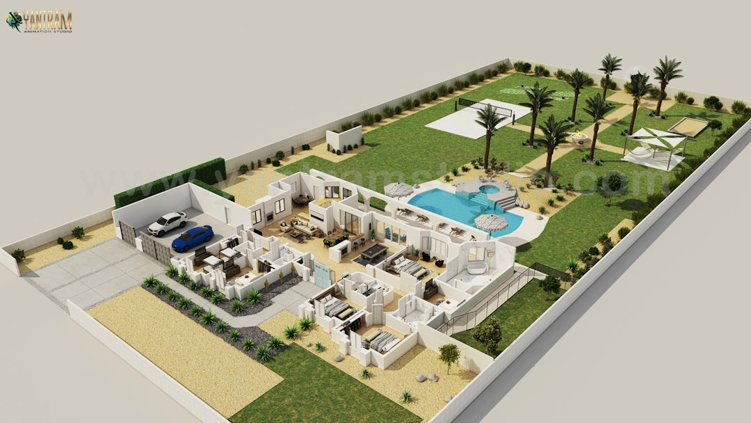 Beautiful Home Front and back Elevation designs by Architectural Studio