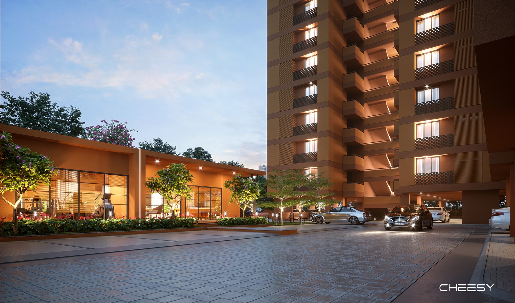 Residential 3D Rendering by THE CHEESY | VISUAL STUDIO - Architizer
