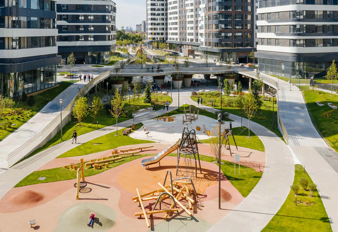 Pedestrian green bridge in Almaty by Atrium Studio - Architizer