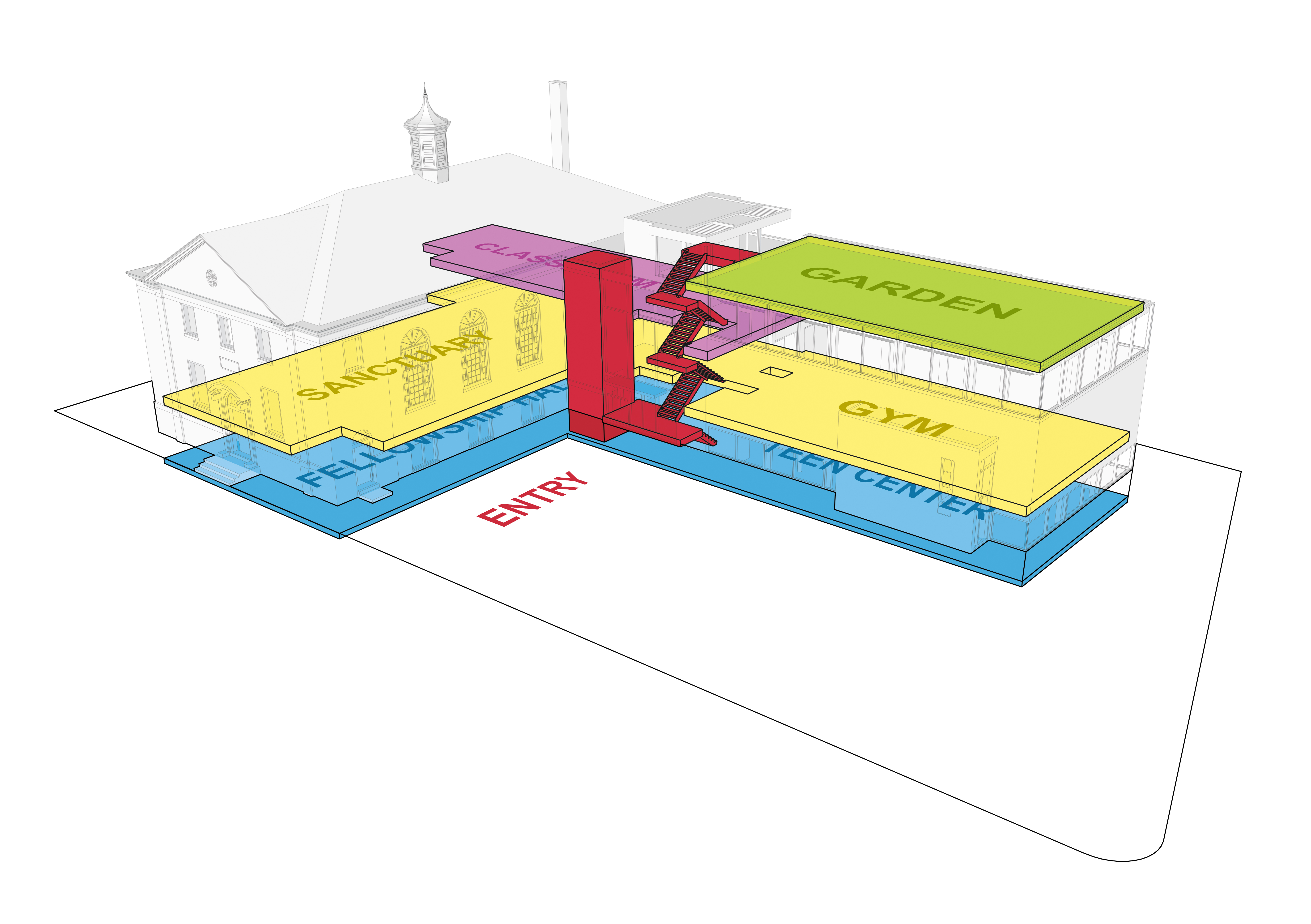 Kings Highway United Methodist Church Option 1 by Gary Shoemaker