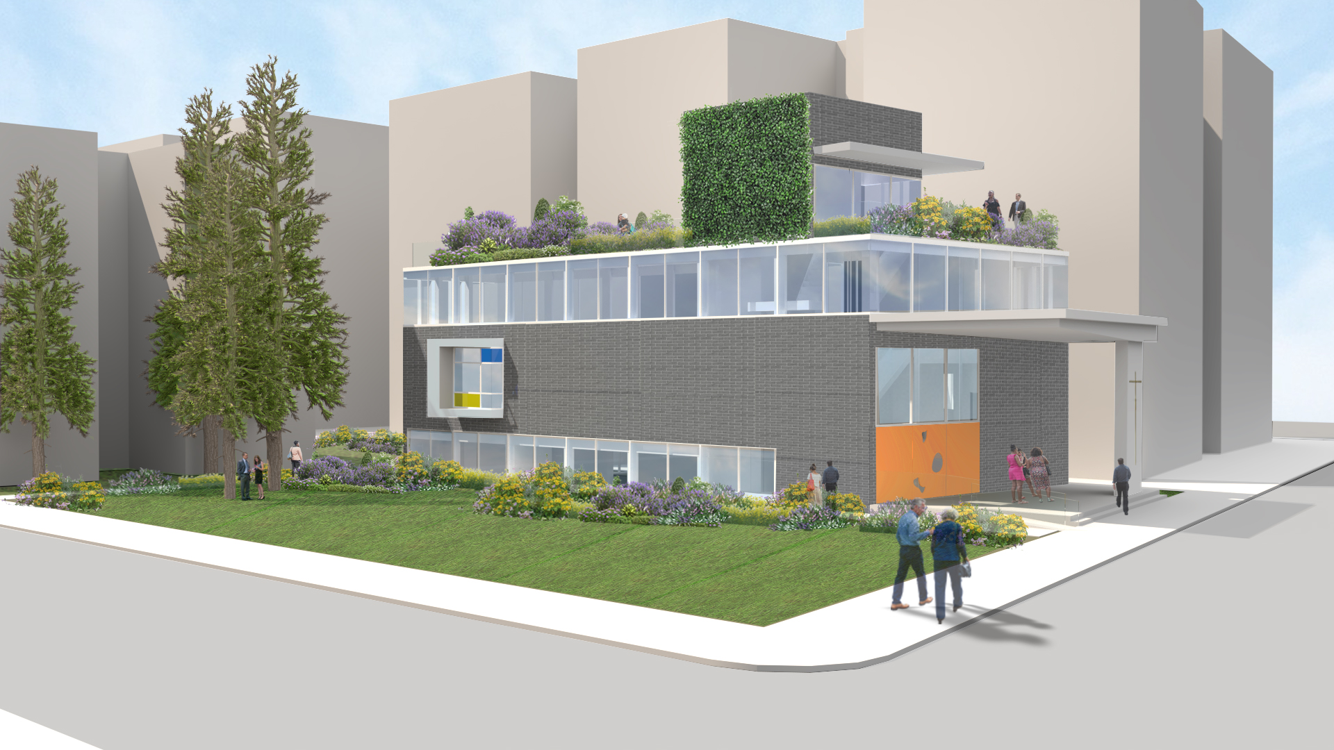 Kings Highway Methodist Church Option 2 by Gary Shoemaker Architects