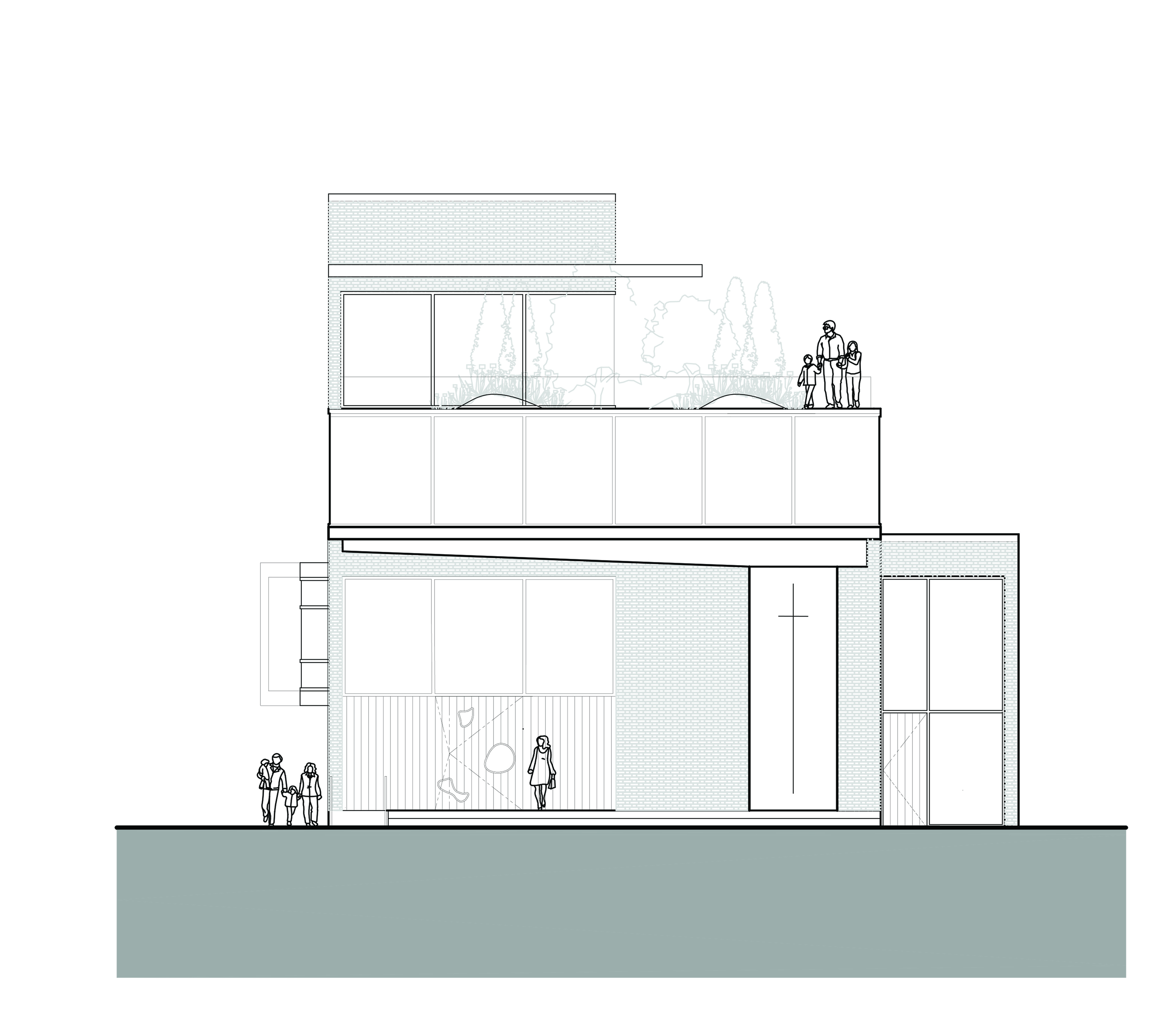 Kings Highway Methodist Church Option 2 by Gary Shoemaker Architects