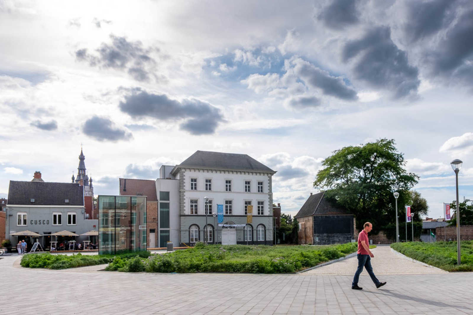 Parking garage and city square Houtmarkt, Kortrijk by ZJA Architizer