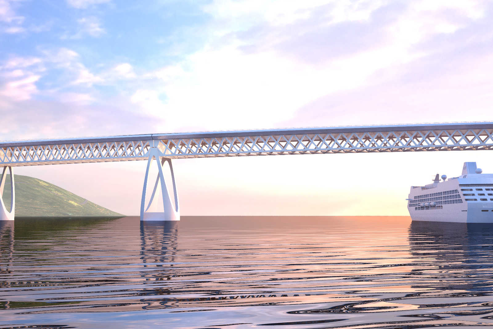 Sognefjord Buoyancy Bridge, Norway by ZJA I Architects & Engineers ...