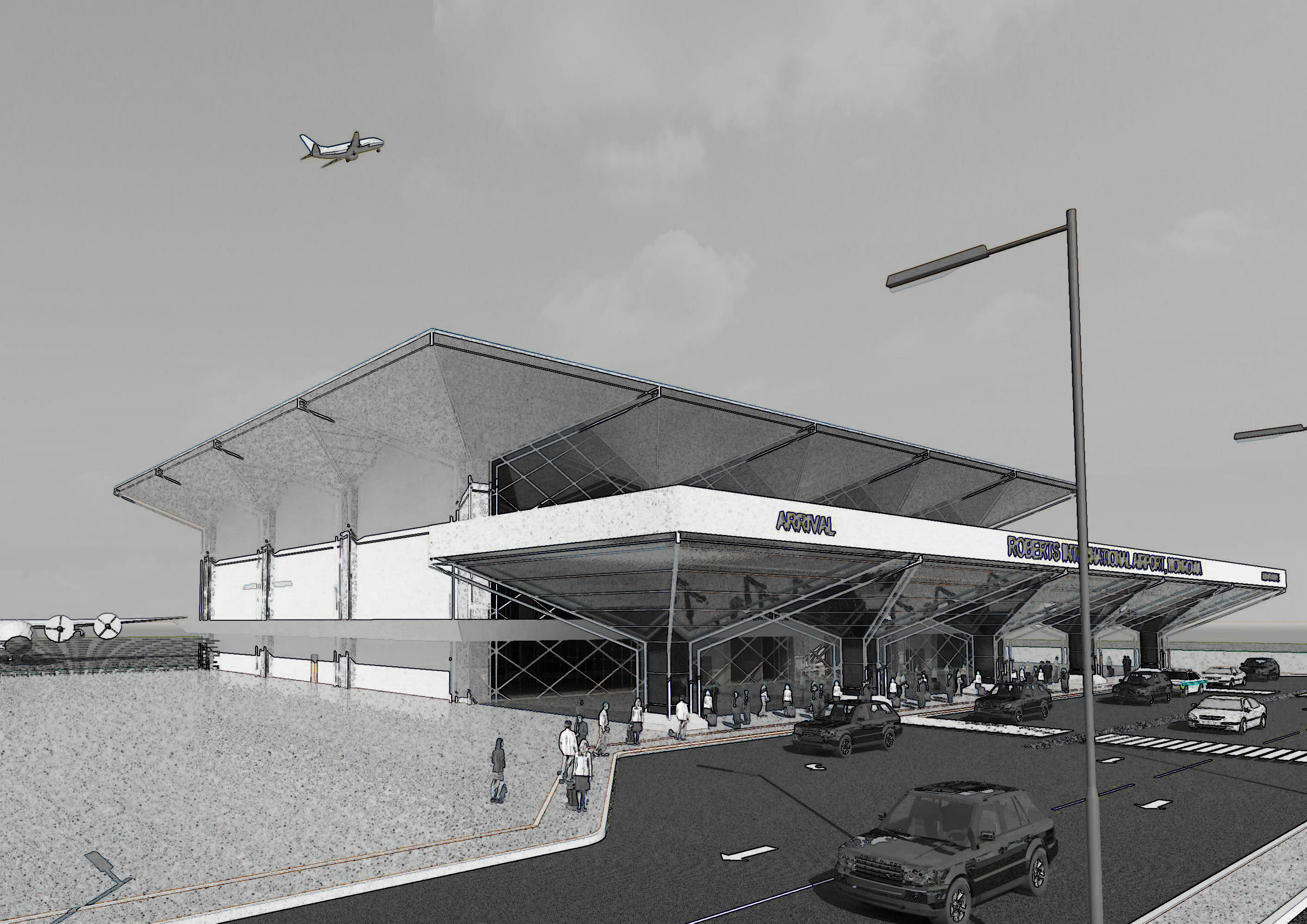 Terminal Building for Roberts International Airport by ATO Architects