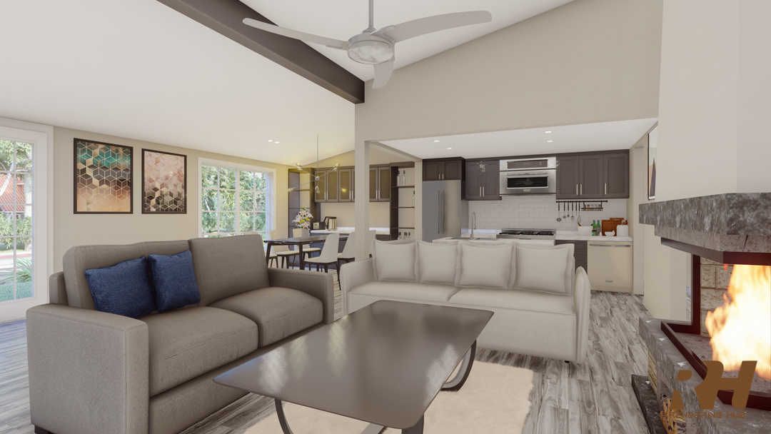 House Interior Rendering by Rendering Hub - Architizer