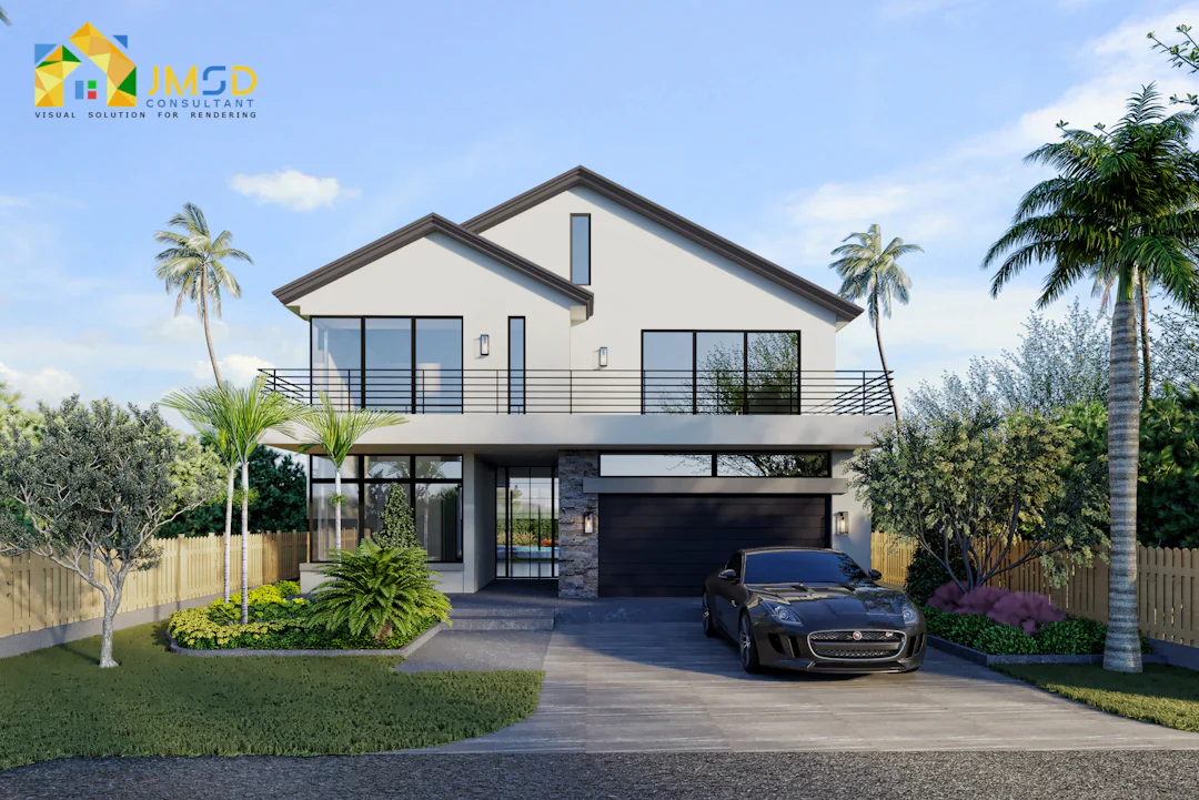 3D Exterior House Rendering Services by JMSD Consultant - Architectural ...