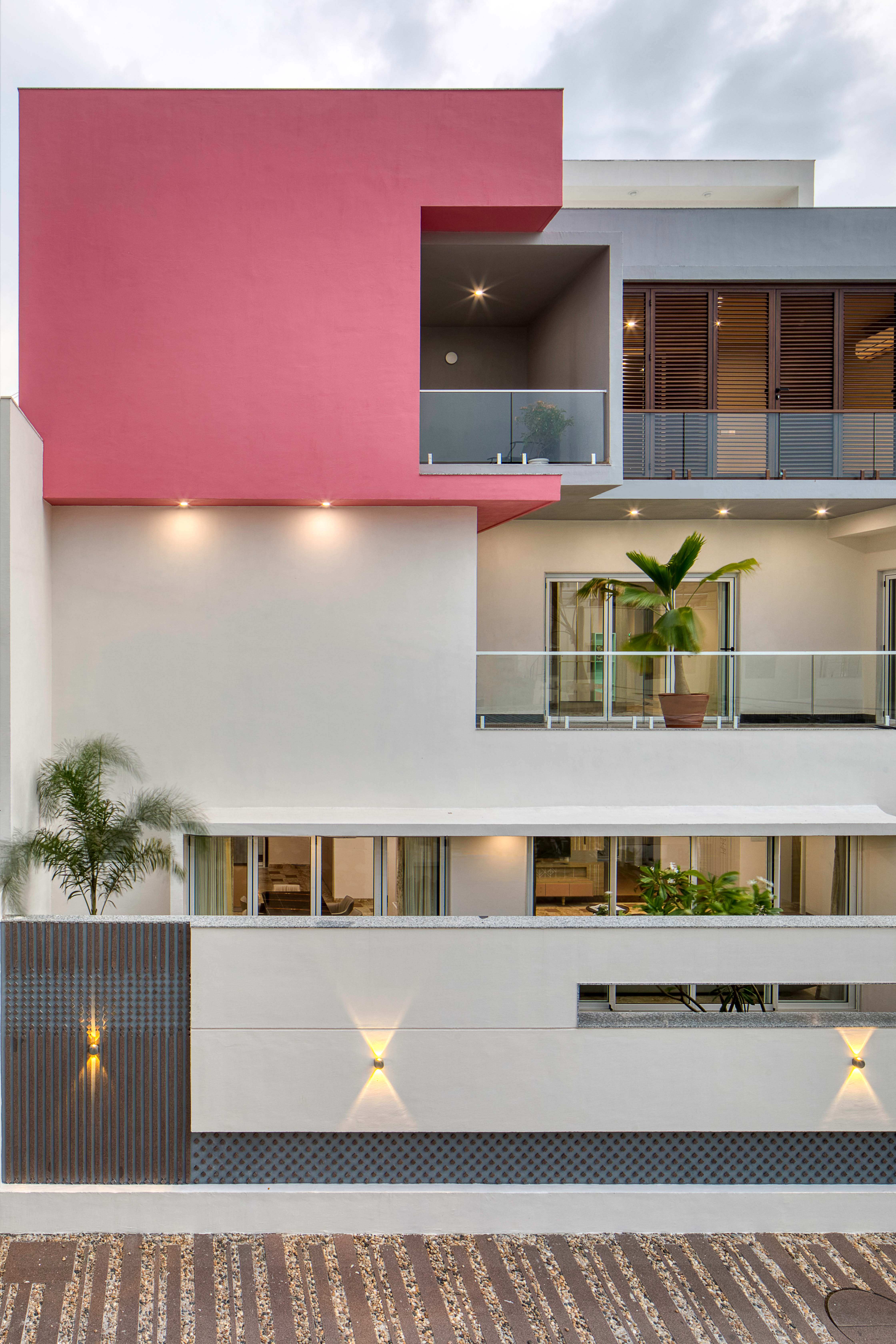 Pink cube House by MANOJ PATEL DESIGN STUDIO - Architizer