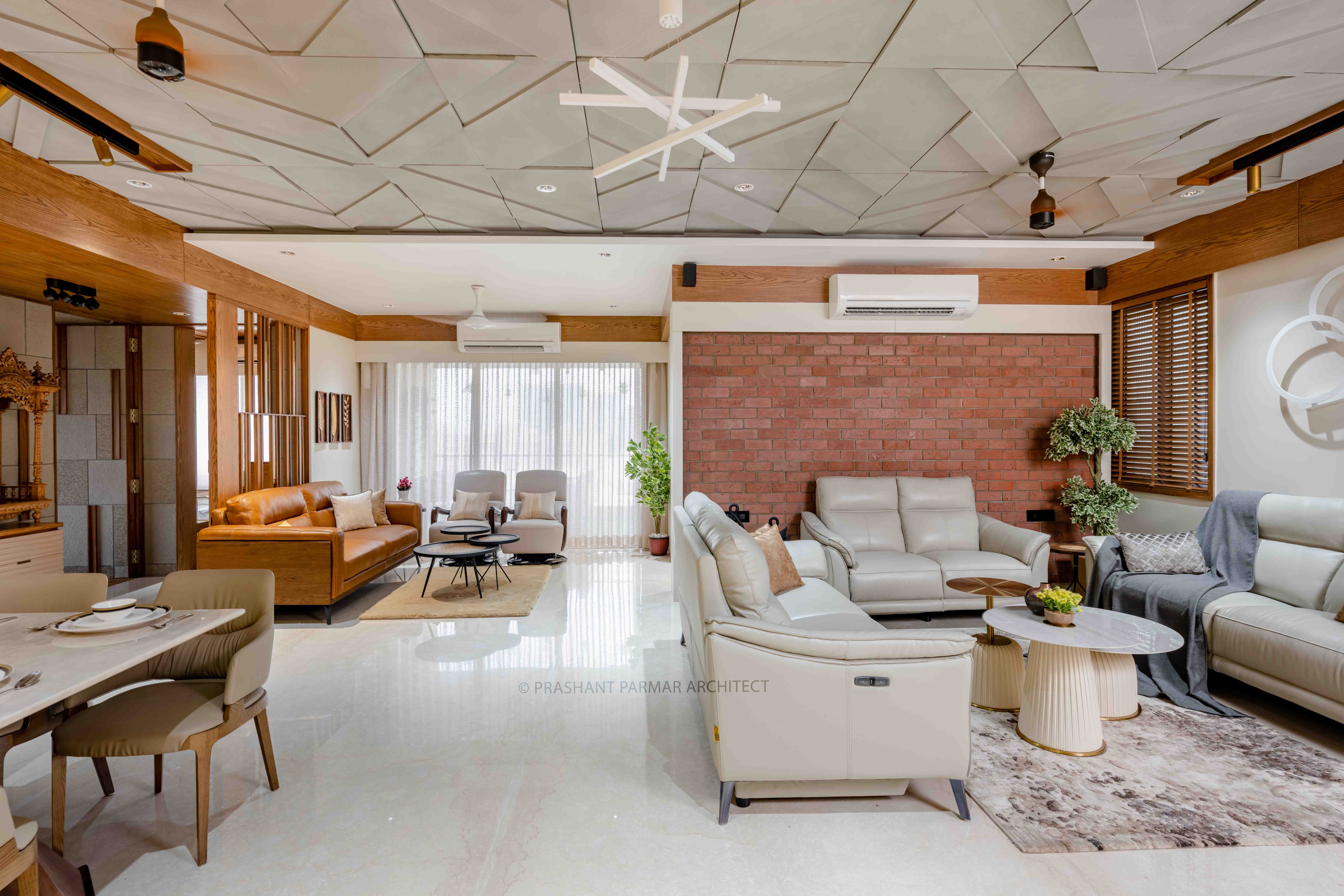 Luxury 4BHK Apartment Interior at Arjun Skylife by Prashant Parmar ...