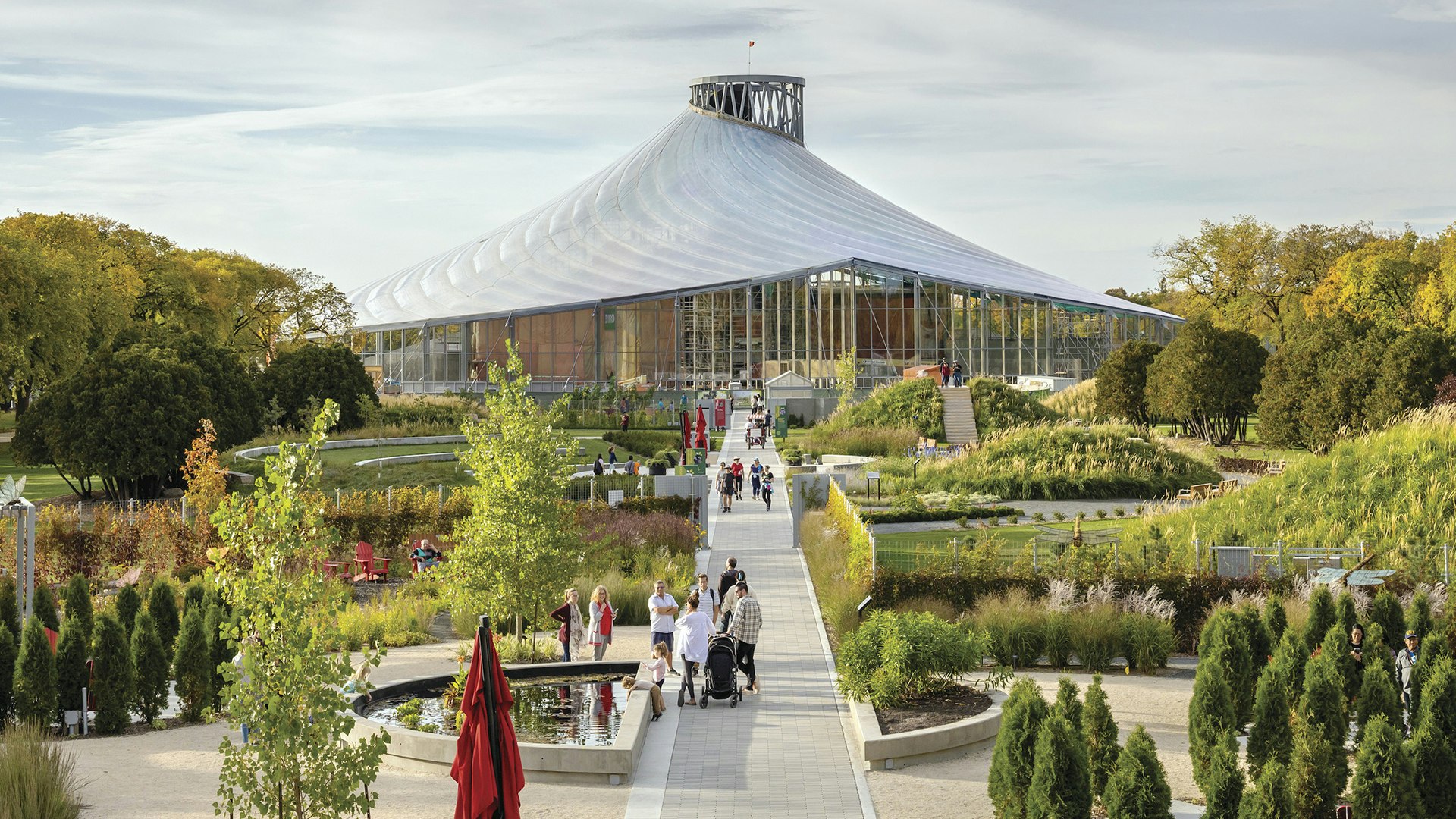 “The Leaf” at Canada’s Diversity Gardens, Assiniboine Park - Architizer