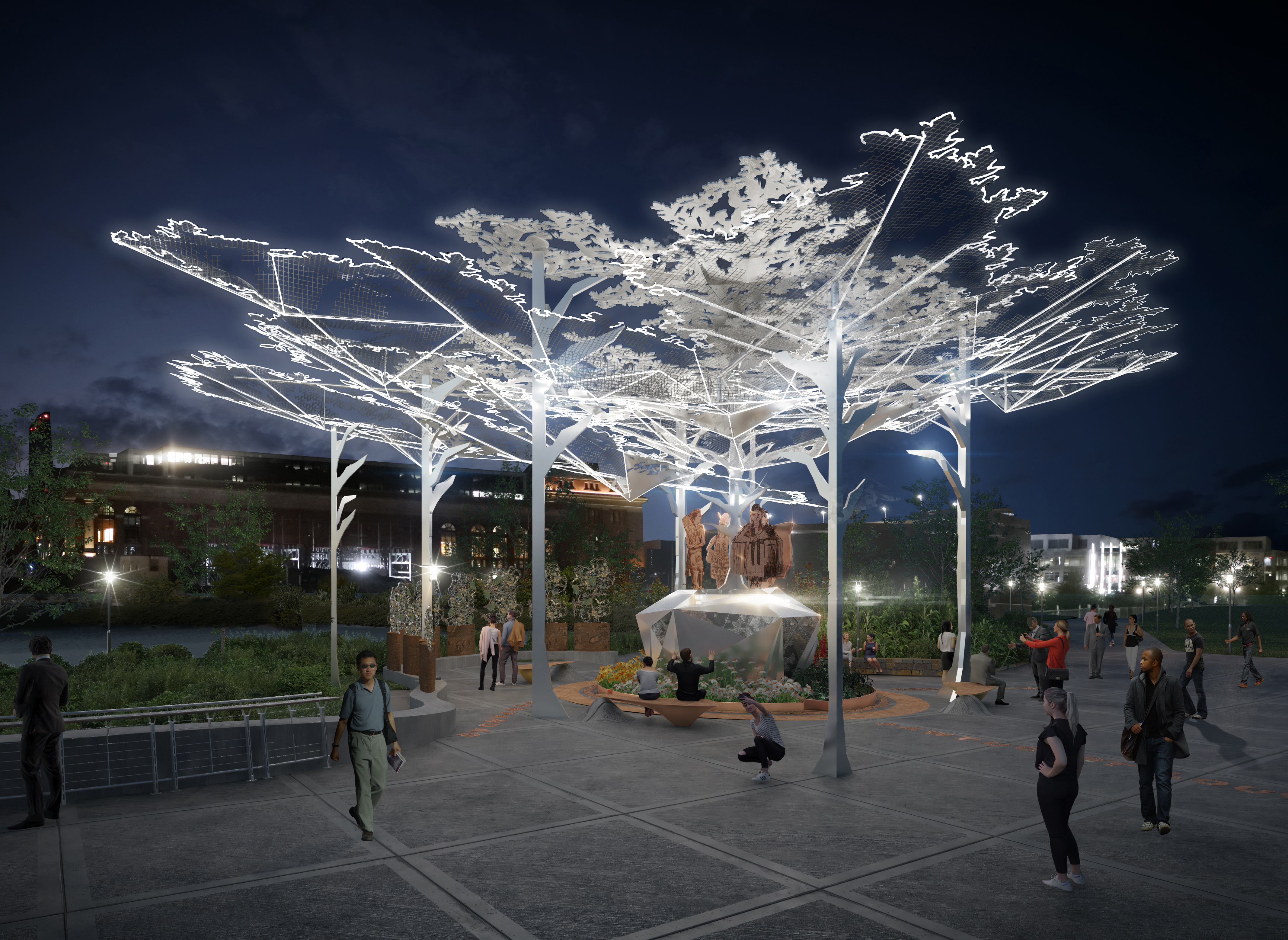 Four Directions Providence Landmark Public Art by READ Architecture