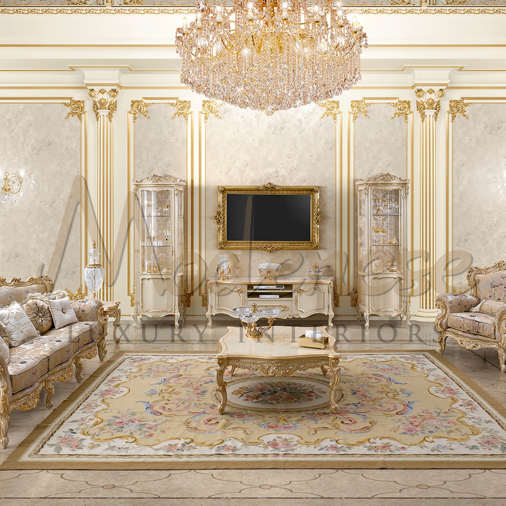 Classic Living Room Design From Modenese Luxury Interiors by MODENESE ...