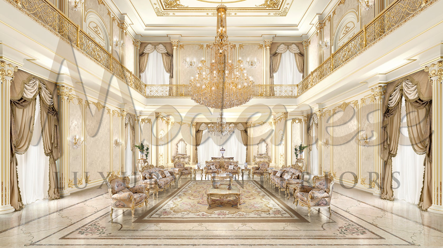 Classic Living Room Design From Modenese Luxury Interiors by MODENESE ...