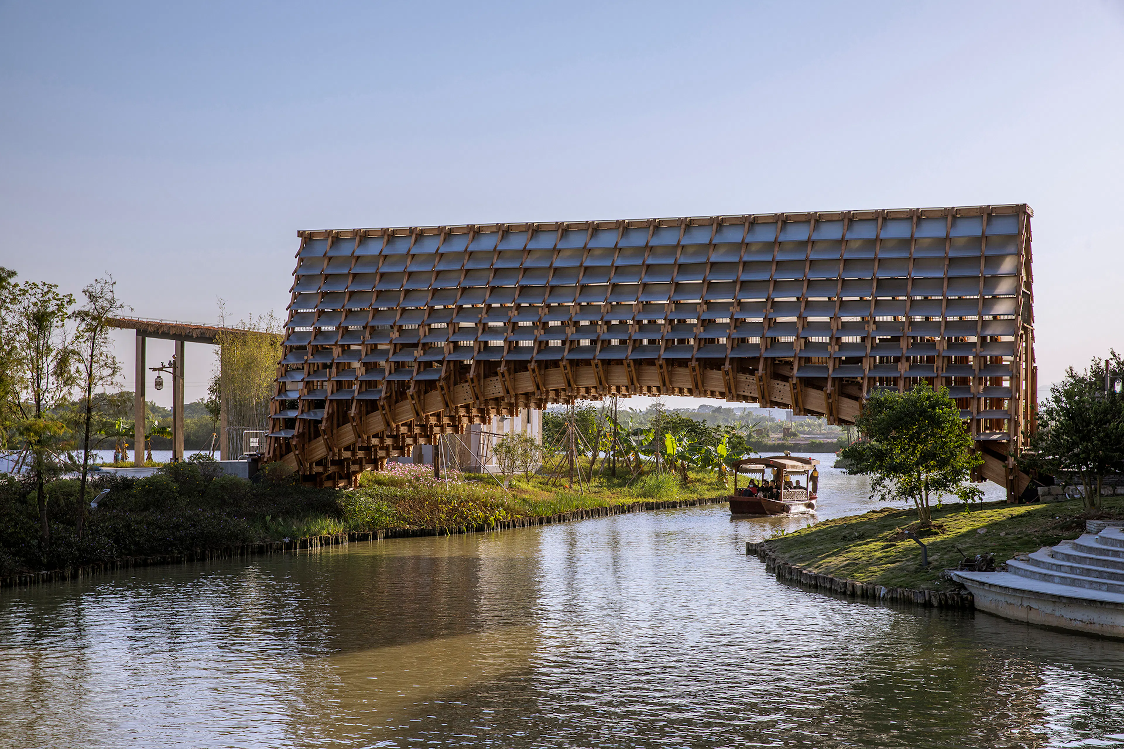 Timber Bridge in Gulou Waterfront