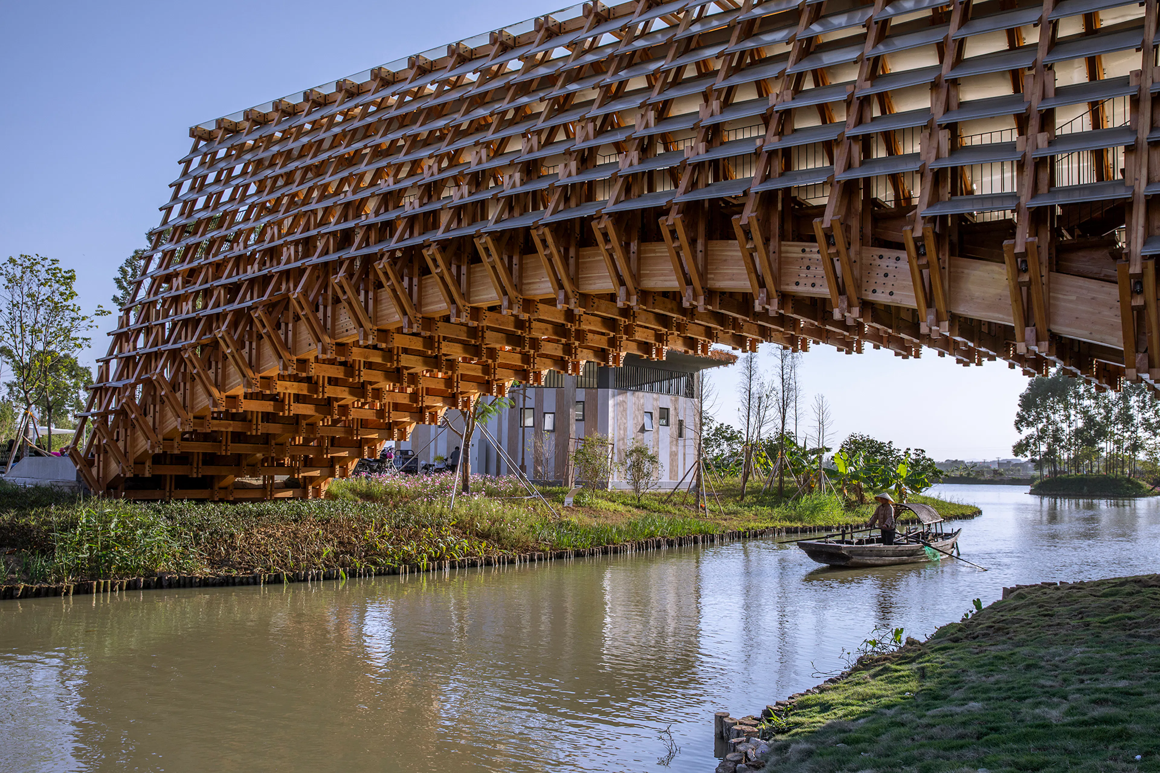 Timber Bridge in Gulou Waterfront — 1