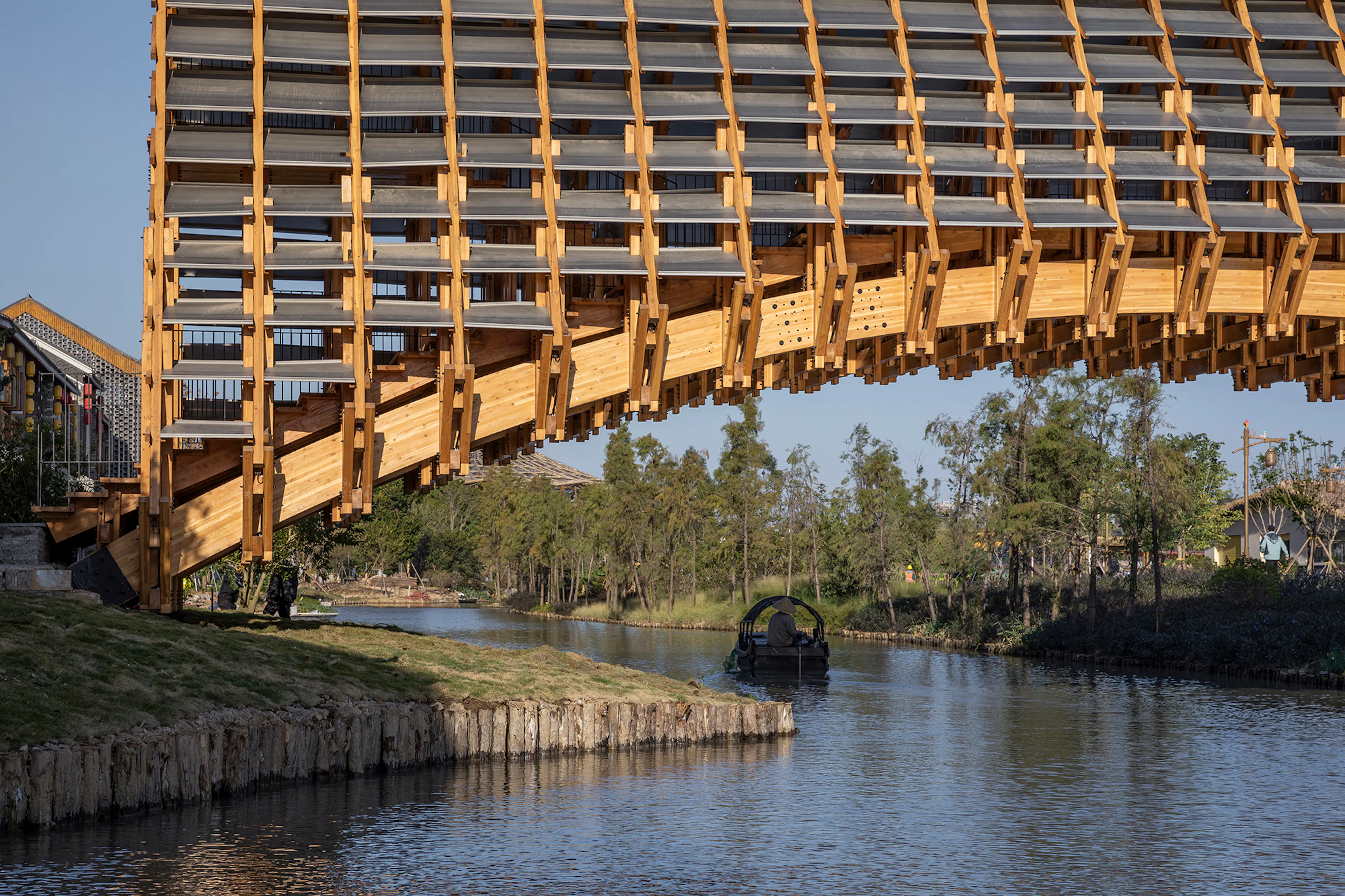 Timber Bridge in Gulou Waterfront — 7