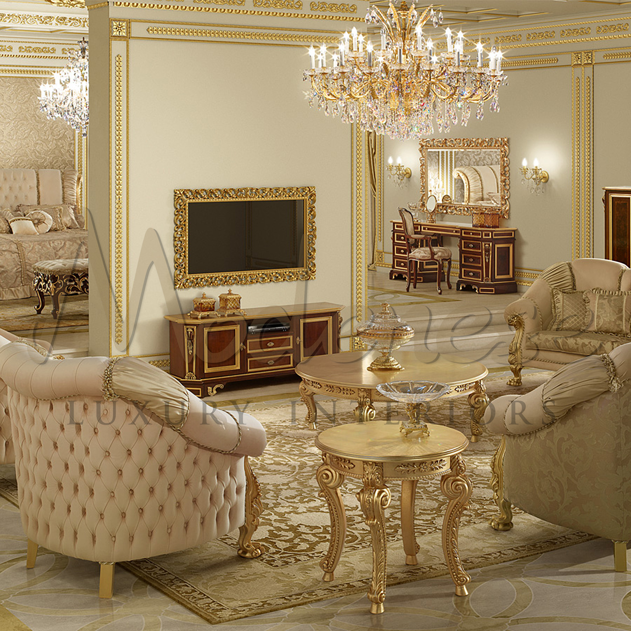 Gorgeous Living Room Interior Design by MODENESE Luxury Interiors ...