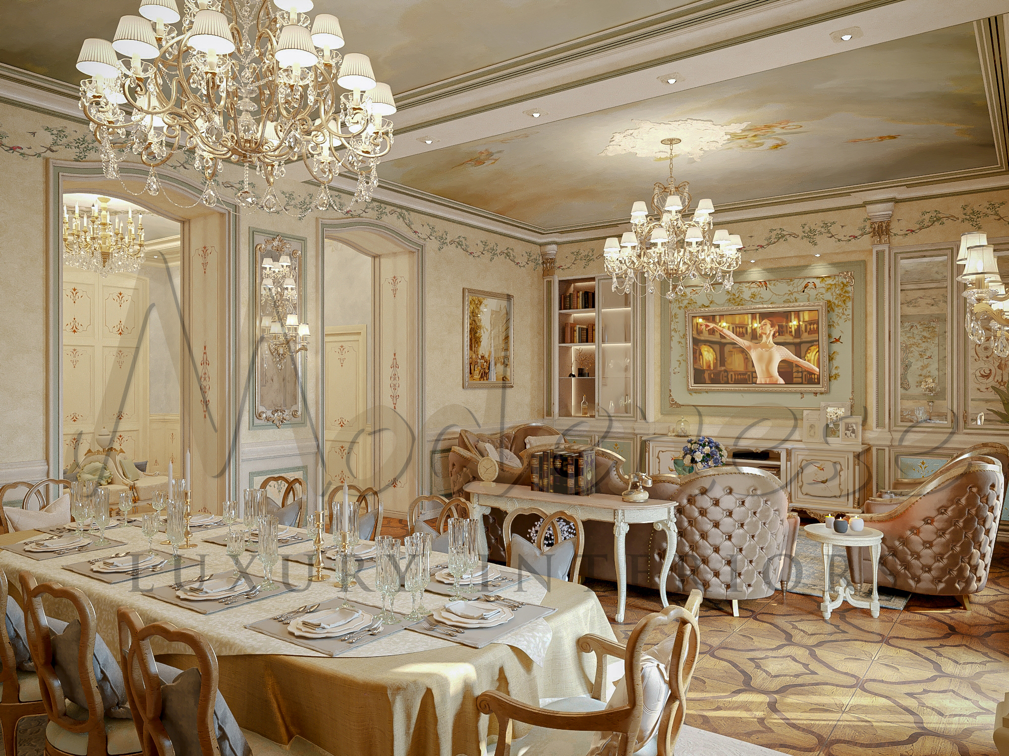 Modern Dining Room Design by MODENESE Luxury Interiors - Architizer