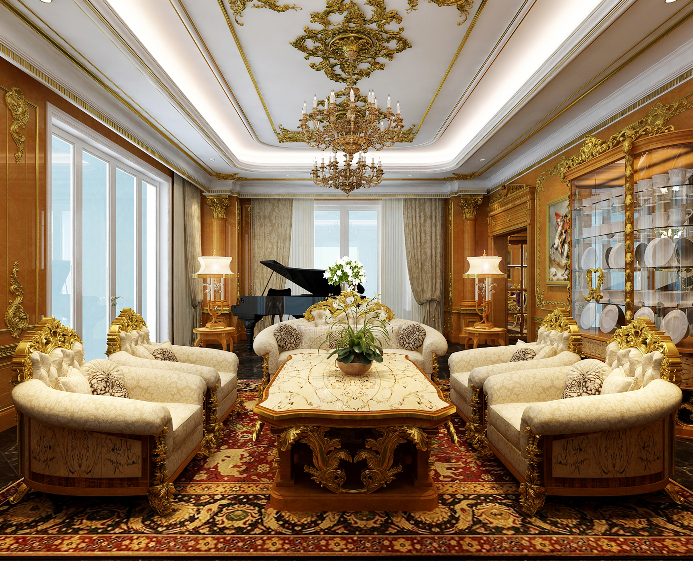 Luxury Living Room Design by MODENESE Luxury Interiors - Architizer