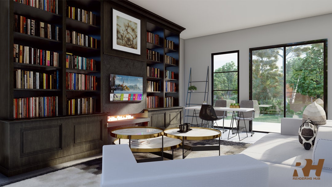 House Interior Design & 3D Rendering by Rendering Hub - Architizer