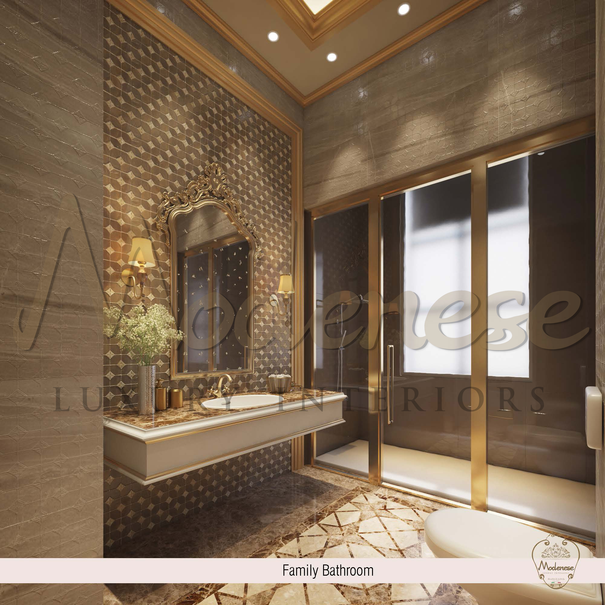 Bathroom Design For Luxury Villa in Mecca by MODENESE Luxury Interiors ...