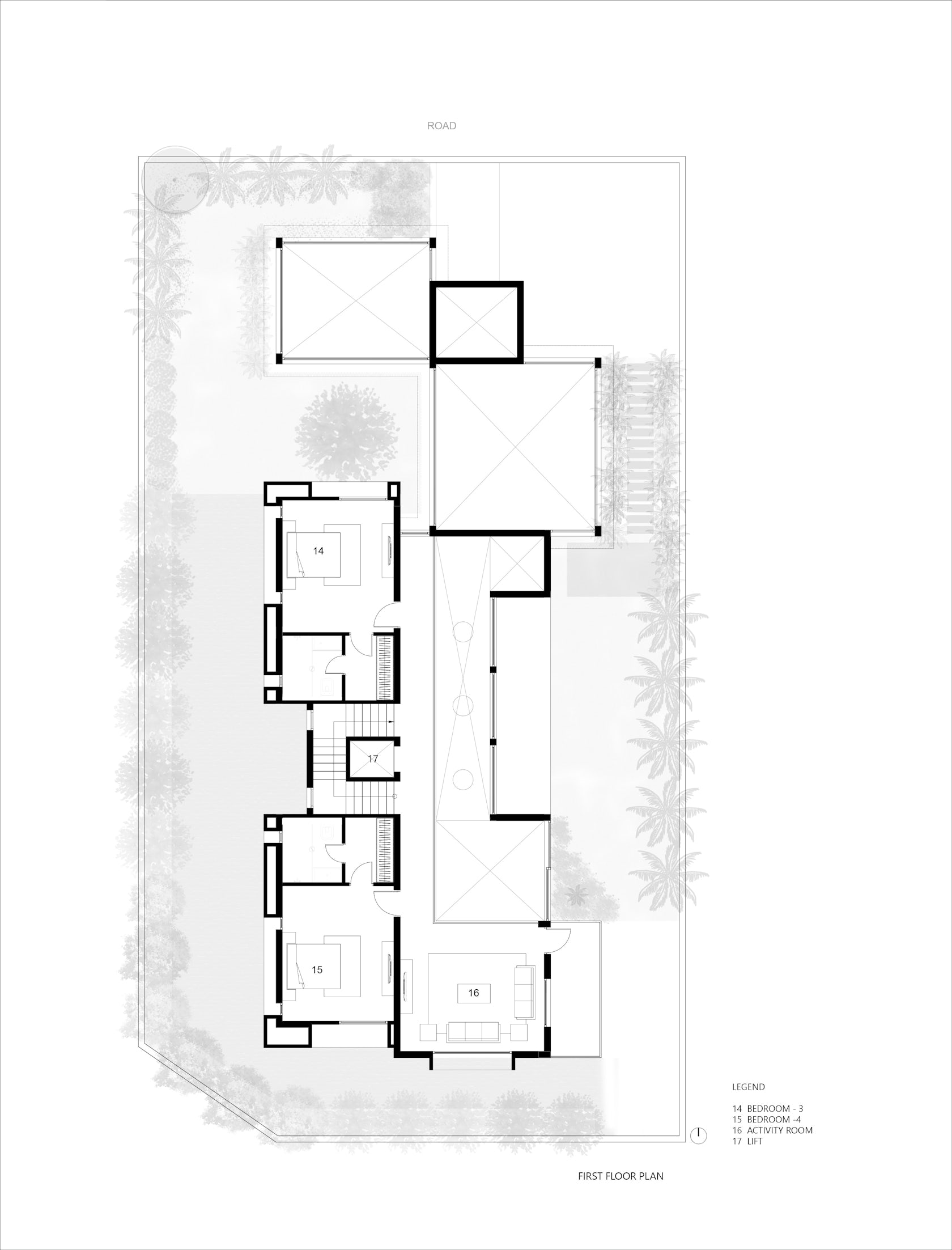 The linear courtyard house by Vicara design studio - Architizer