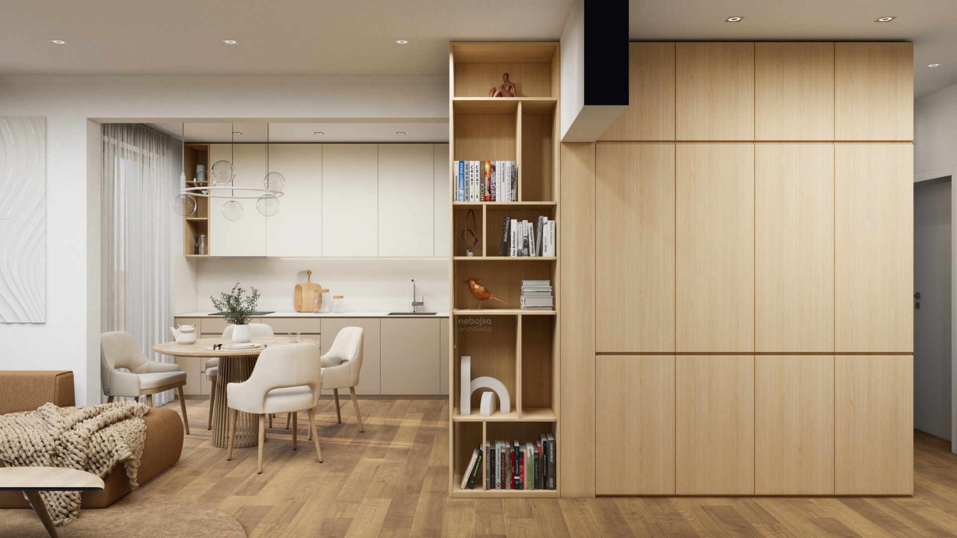 Photo inspiration: Flat Visualization For A Young Couple By Nebojsa Architekta Photo Inspiration