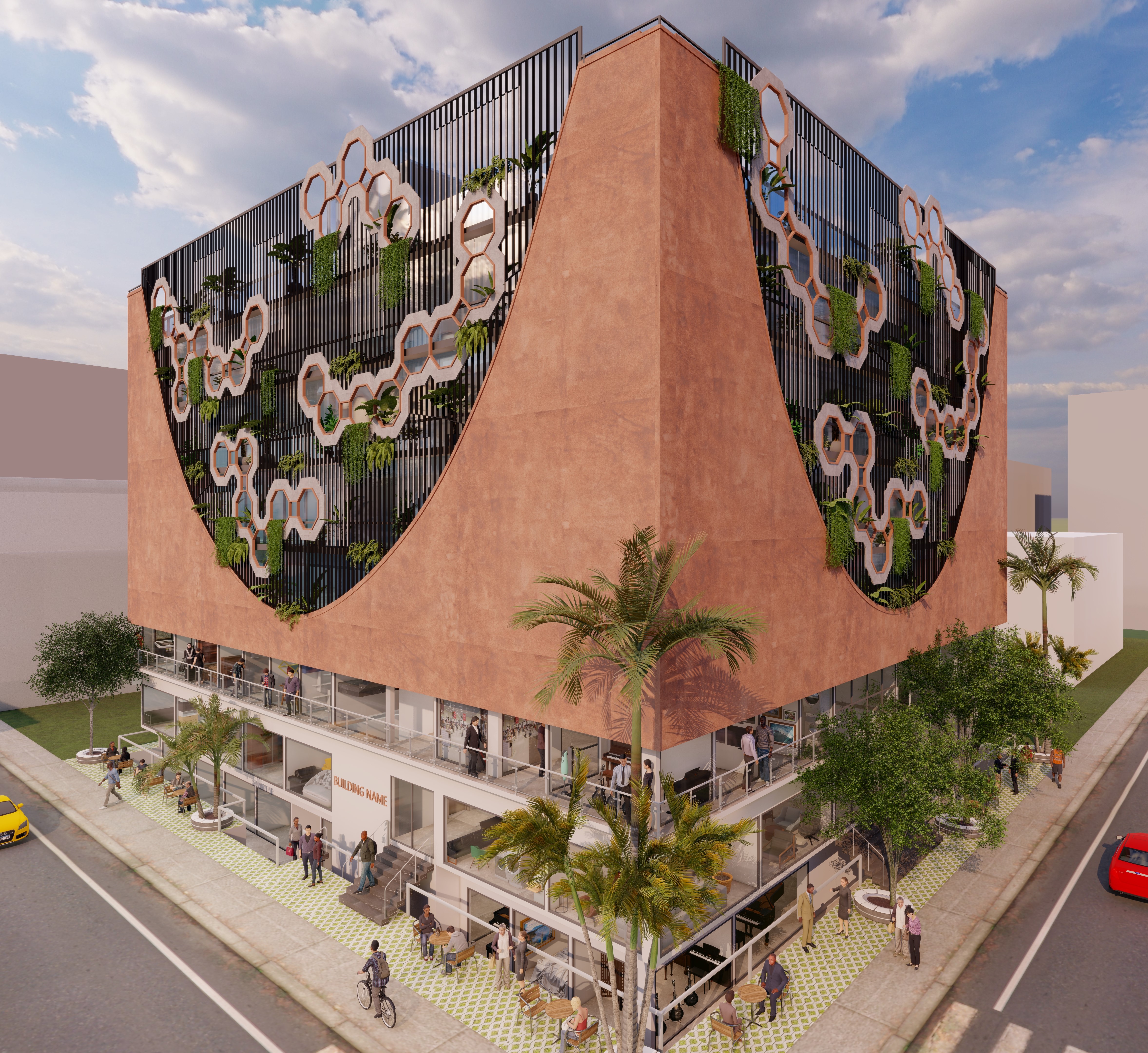 veiled commercial complex by A.J Architects - Architizer