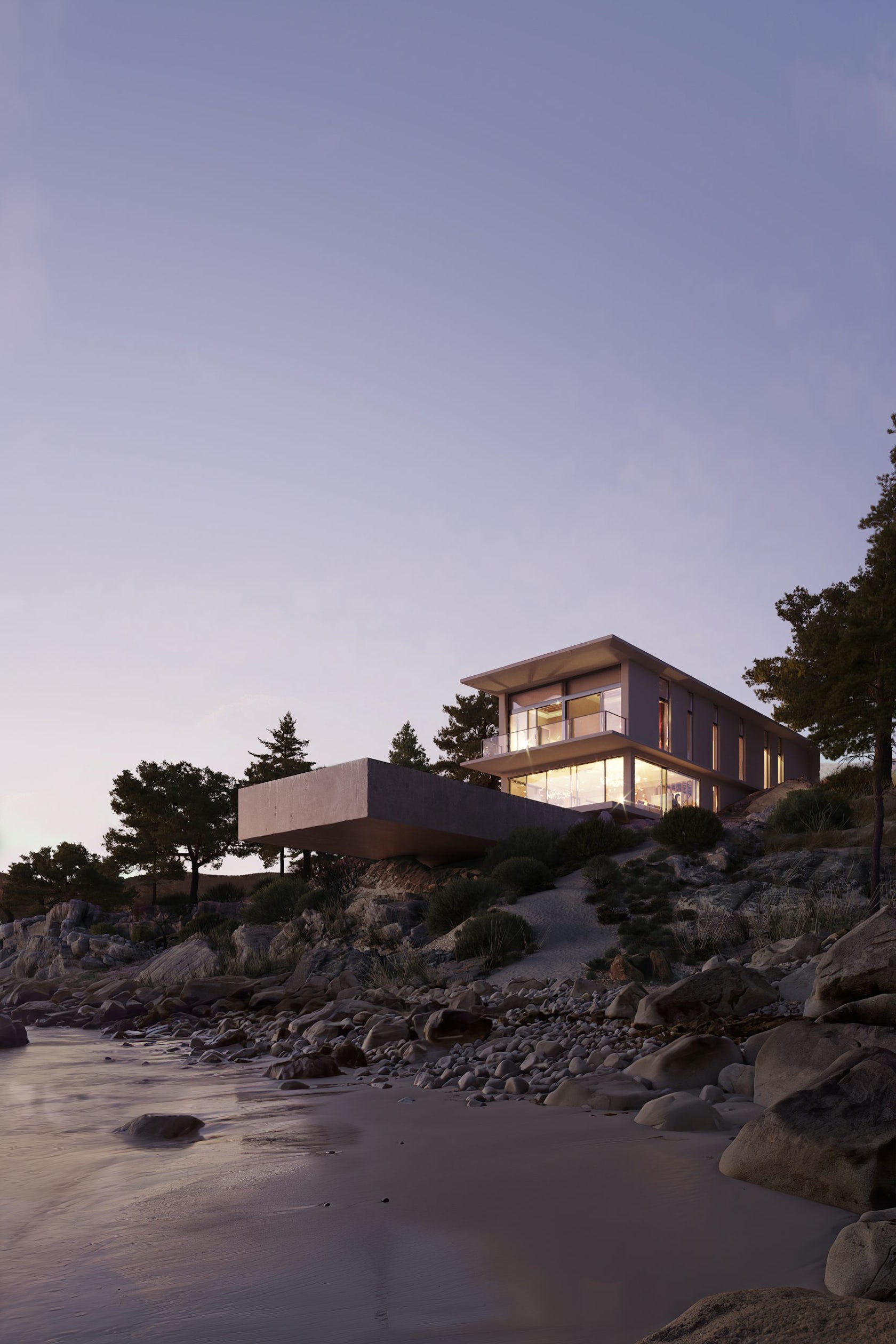 Photoreal Rendering for a Villa Exterior by Archicgi - Architizer