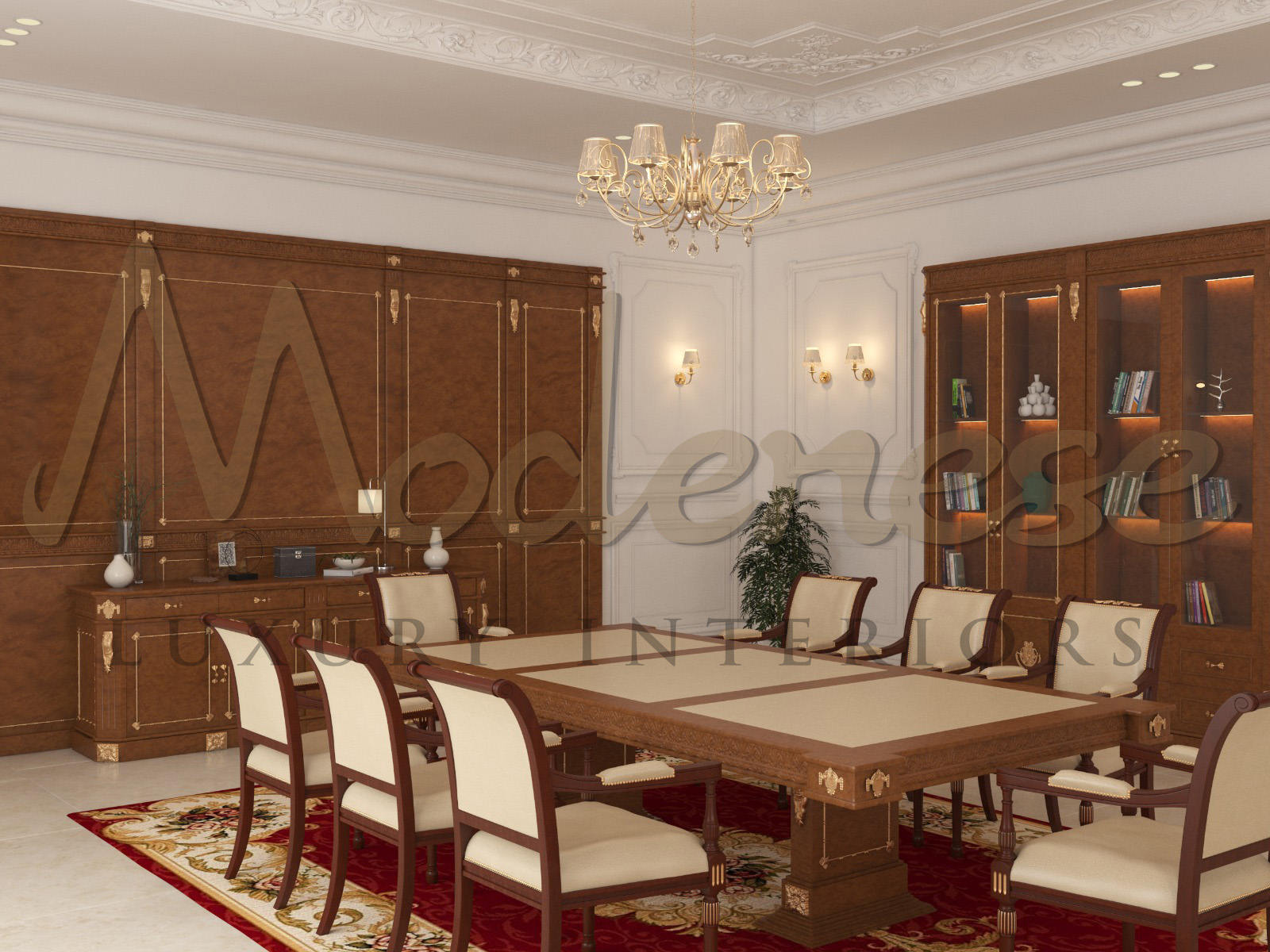Executive Office Design Implementation by MODENESE Luxury Interiors