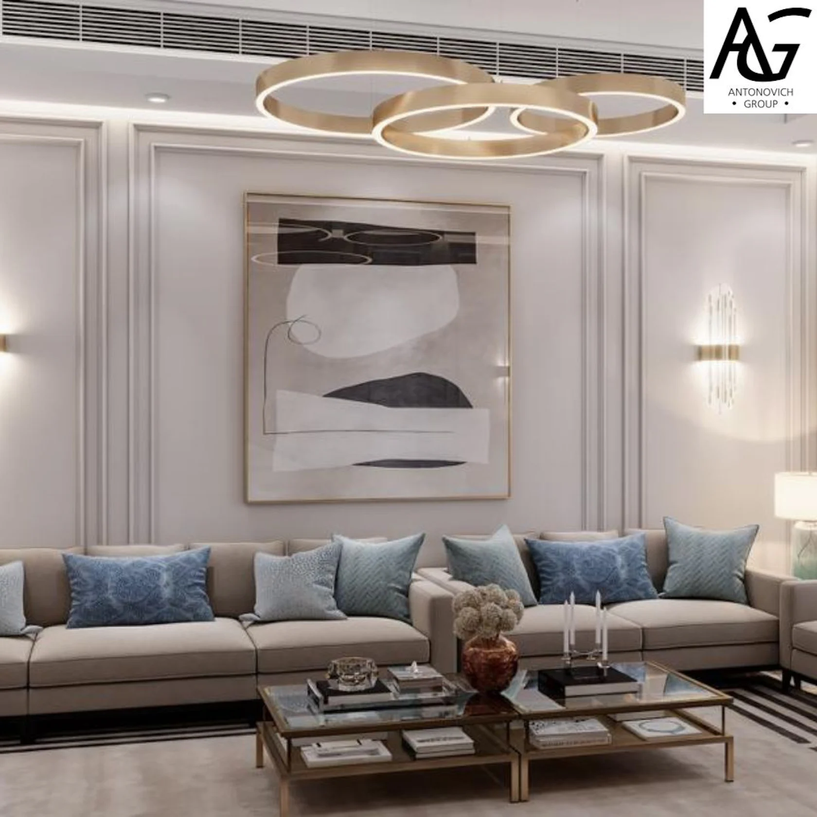 Family Sitting Interior Design and Furniture Production in Dubai by ...