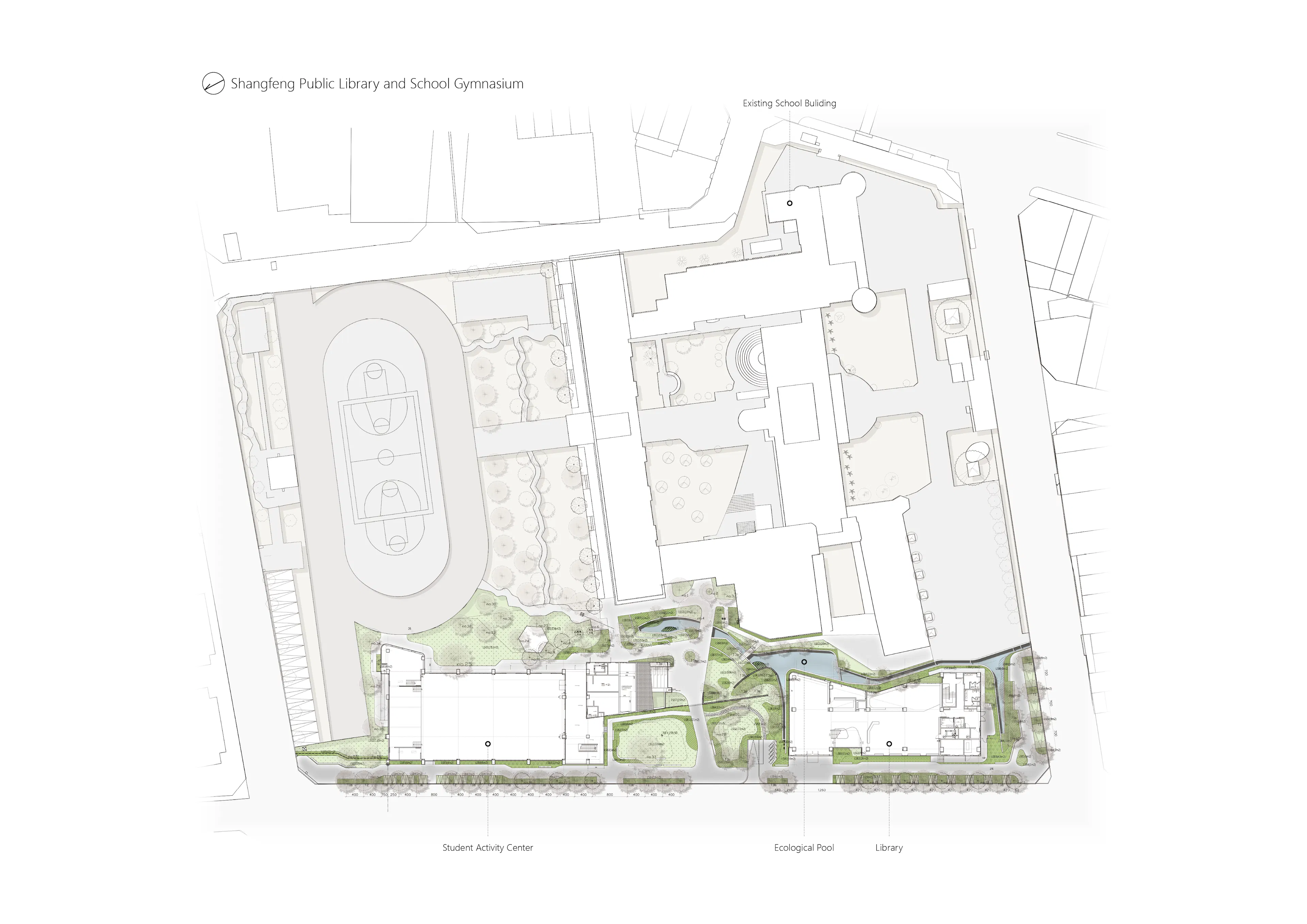 Shangfeng Public Library and School Gymnasium — 20