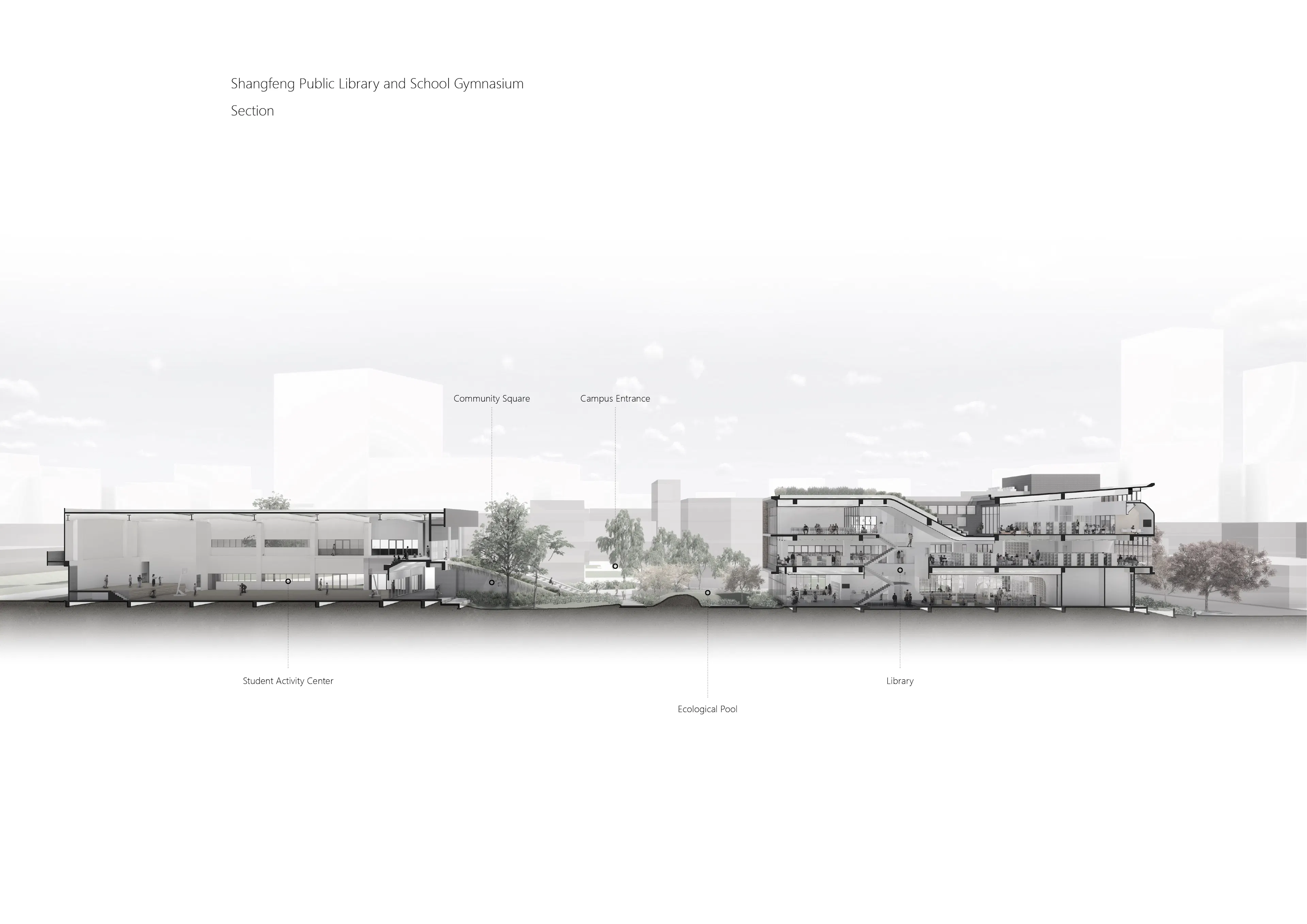 Shangfeng Public Library and School Gymnasium — 21